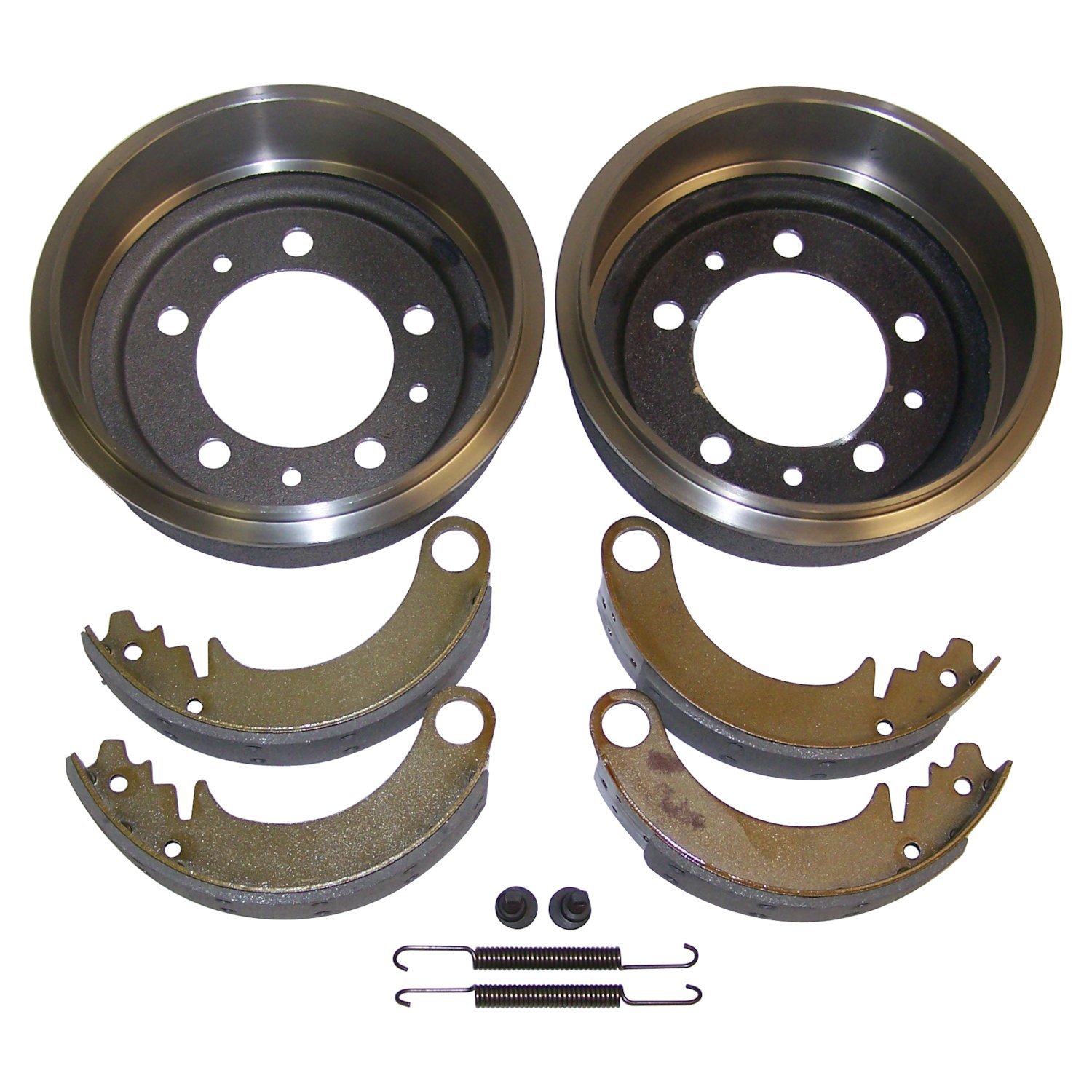 Crown Automotive Jeep Replacement - 808770KE - Front and Rear - Drum Brake Shoe and Drum Kit