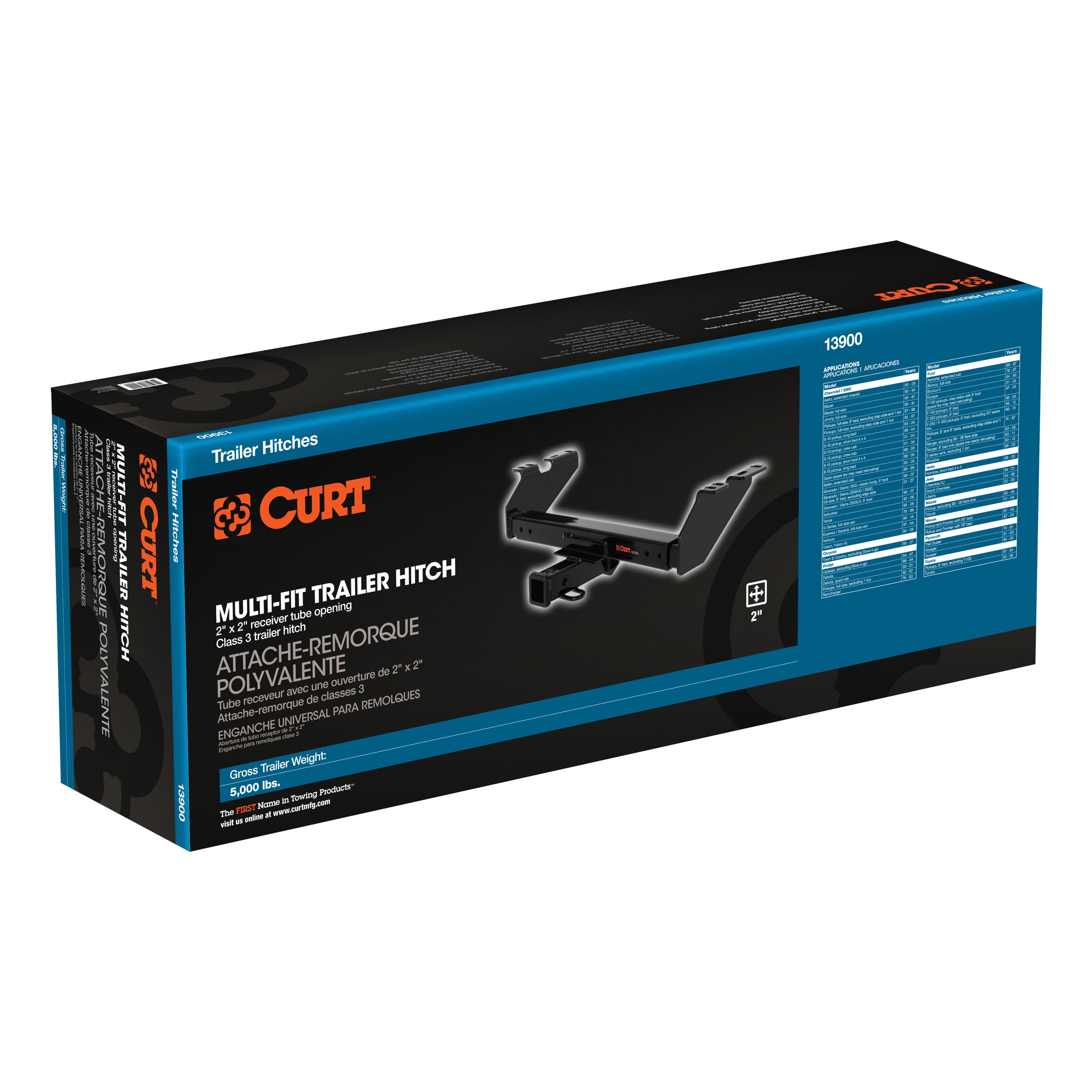 CURT 13900 - Specialty Hitches, Black, Carbon Steel