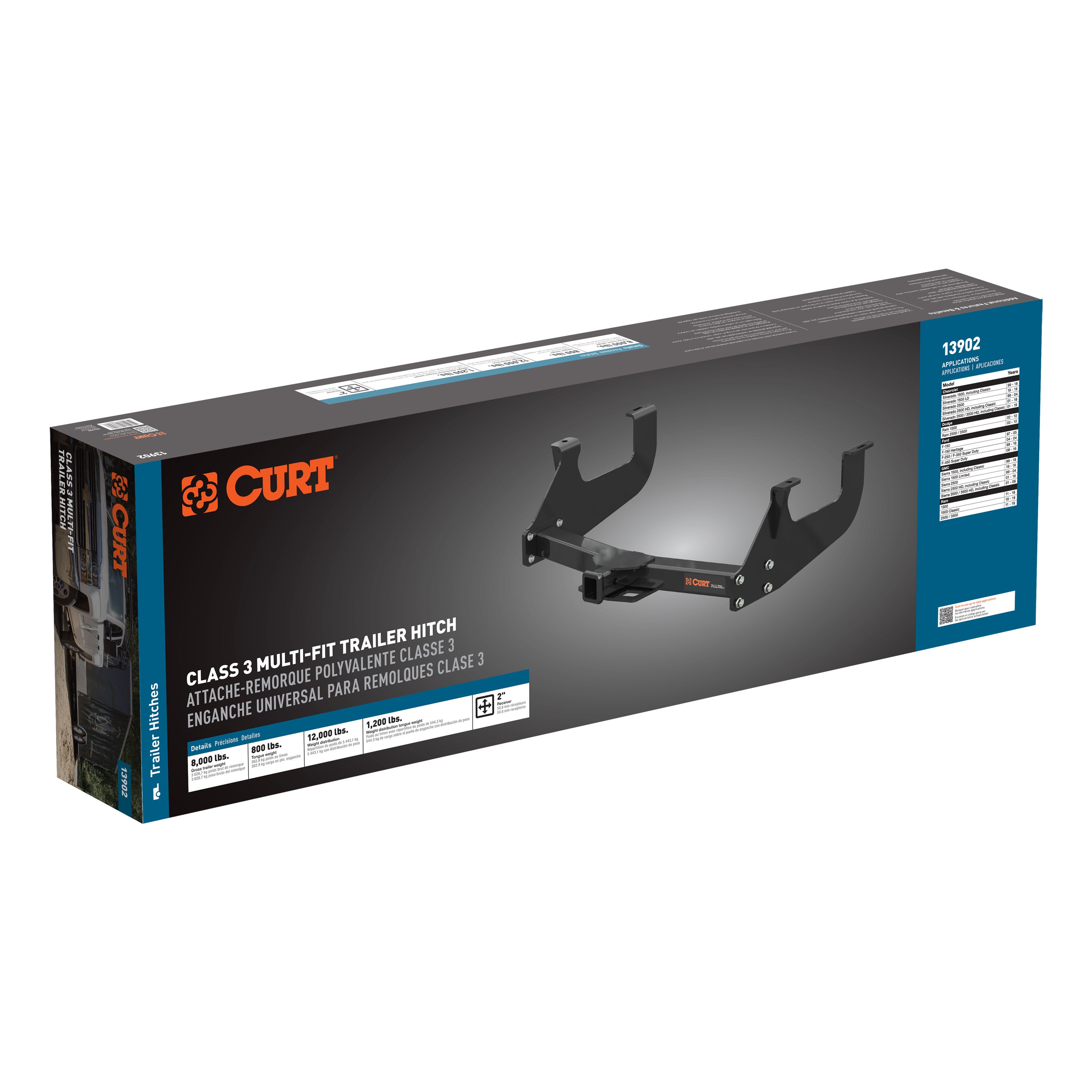 CURT 13902 - Specialty Hitches, Black