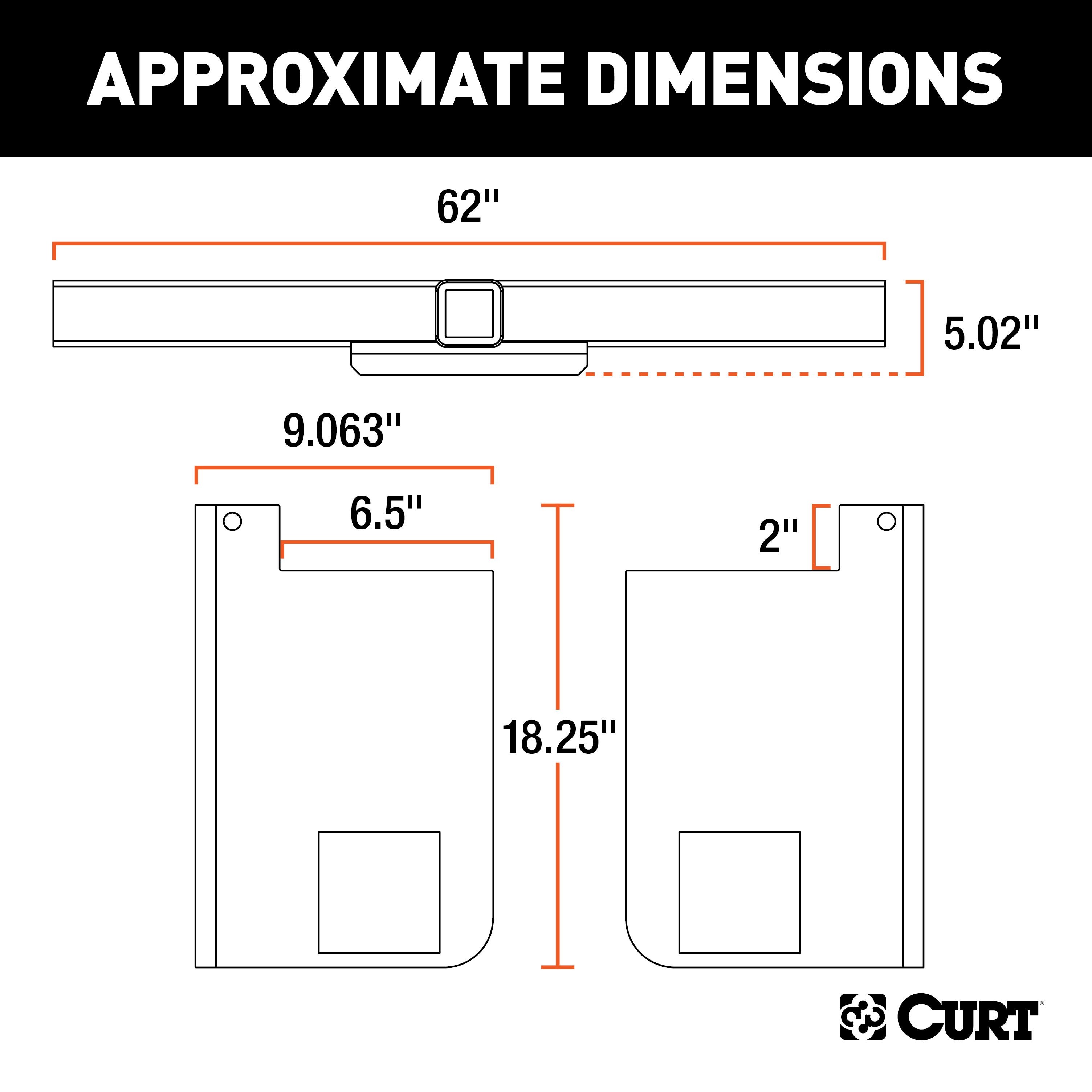 CURT 15926 - Specialty Hitches, Black, Carbon Steel