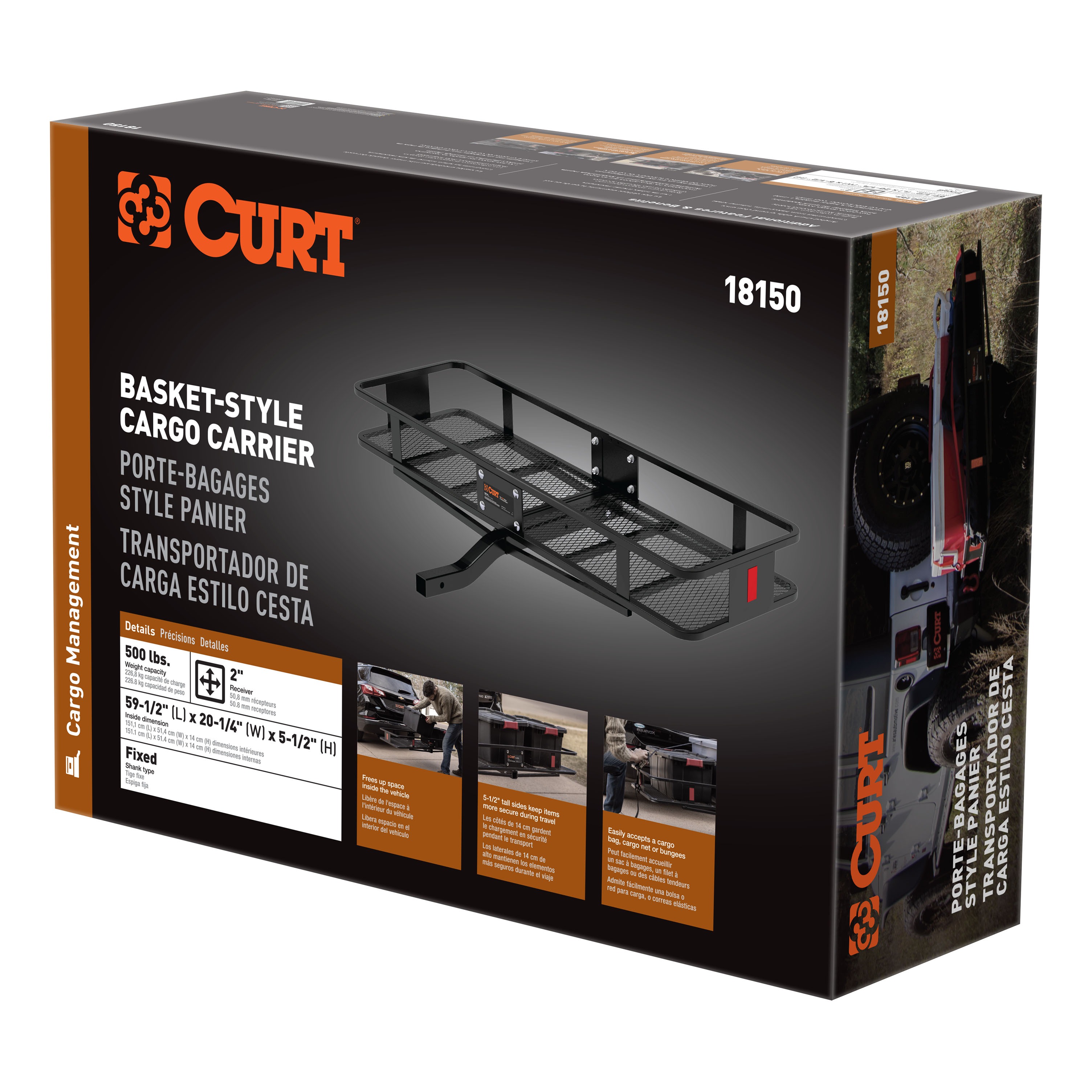 CURT 18150 - Cargo Carriers & Bike Racks, Black