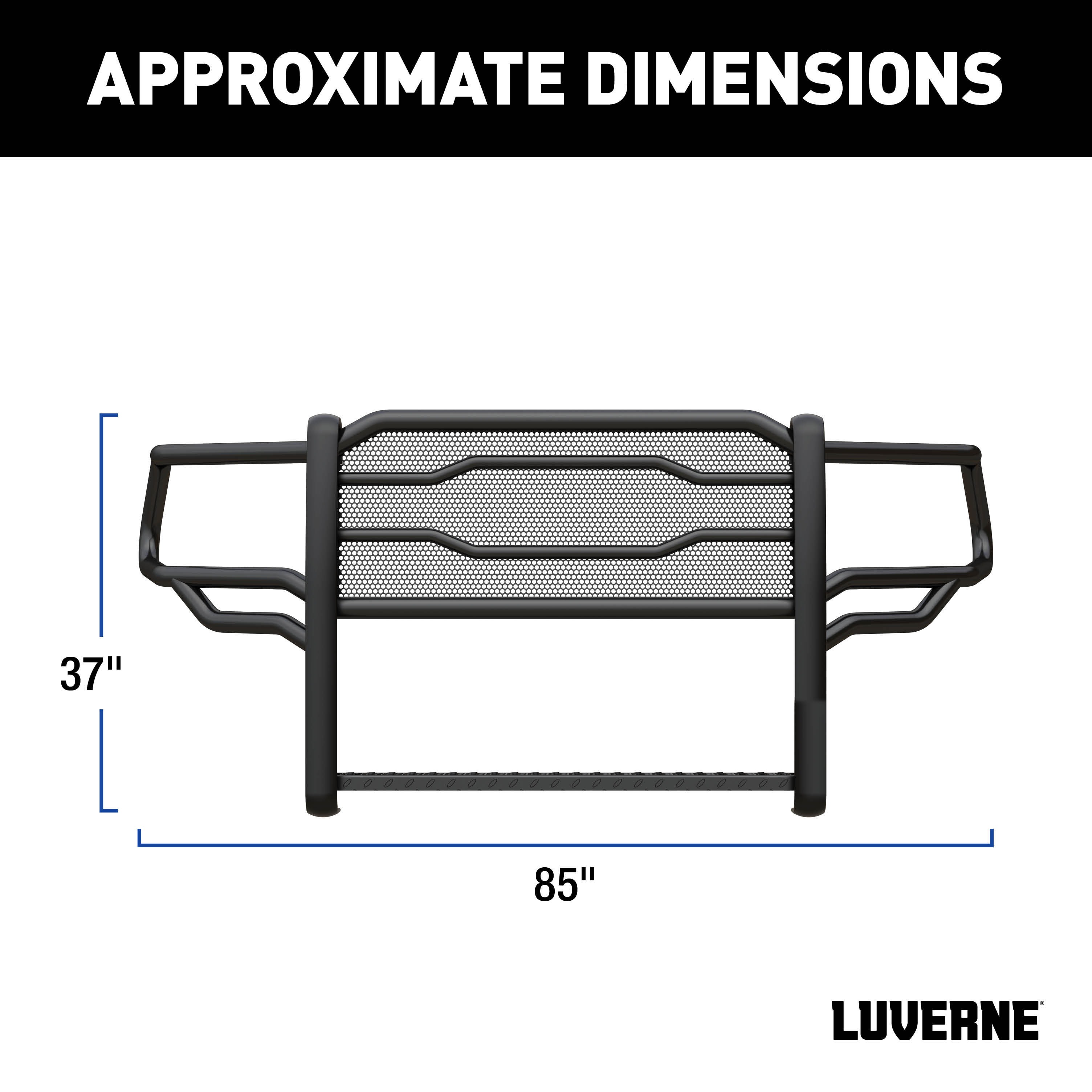 LUVERNE 321804 - Prowler Max, Smooth Black Powder Coat