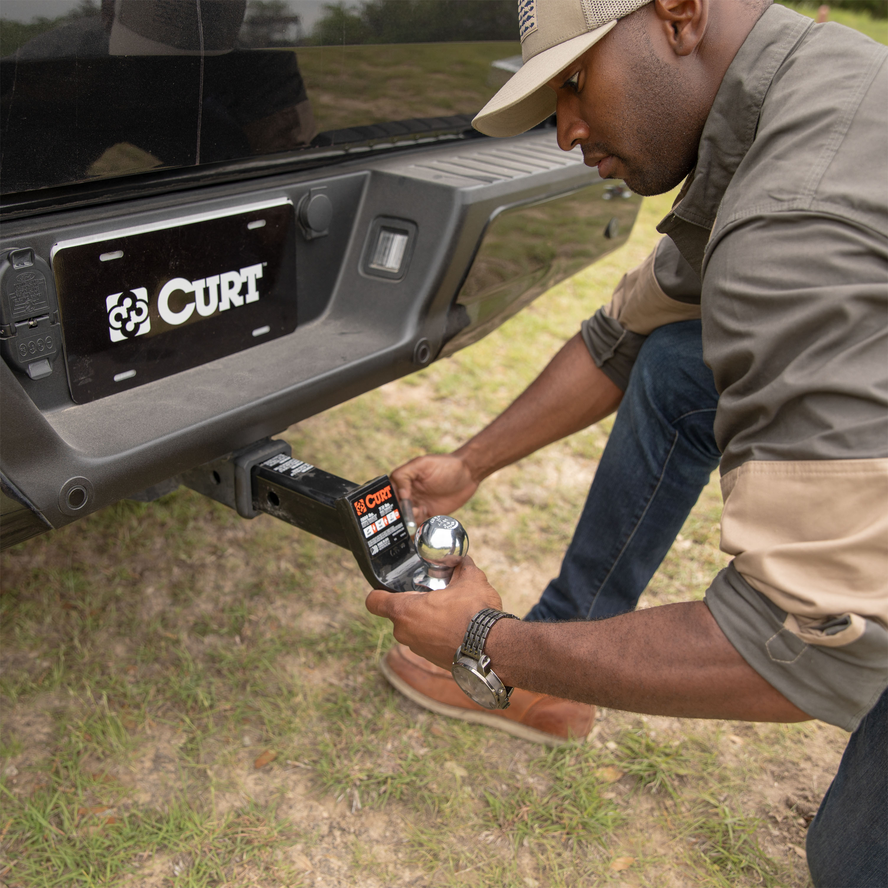 CURT 45312 - Ball Mounts, Black
