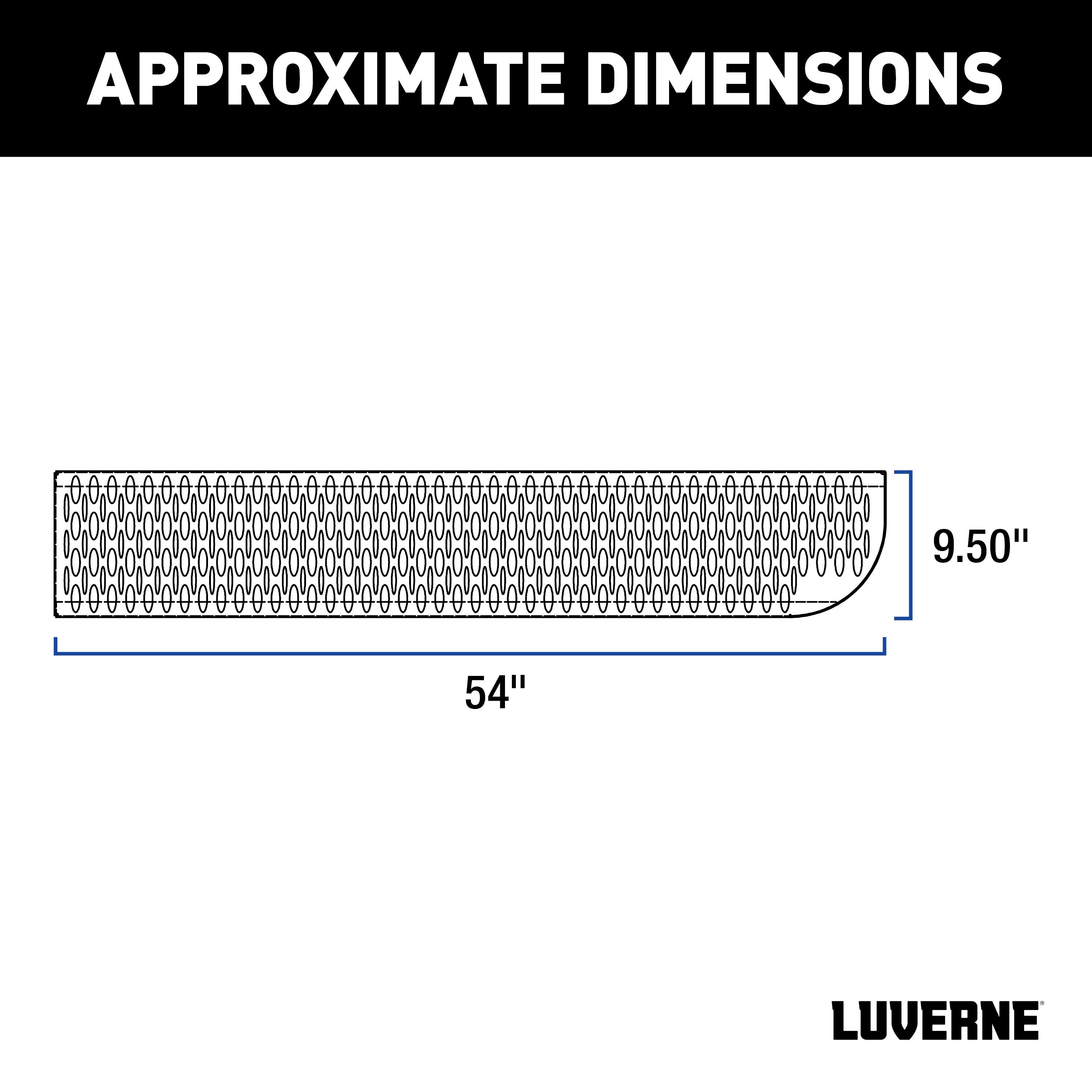 LUVERNE 495154 - Grip Step, Textured Black Powder Coat