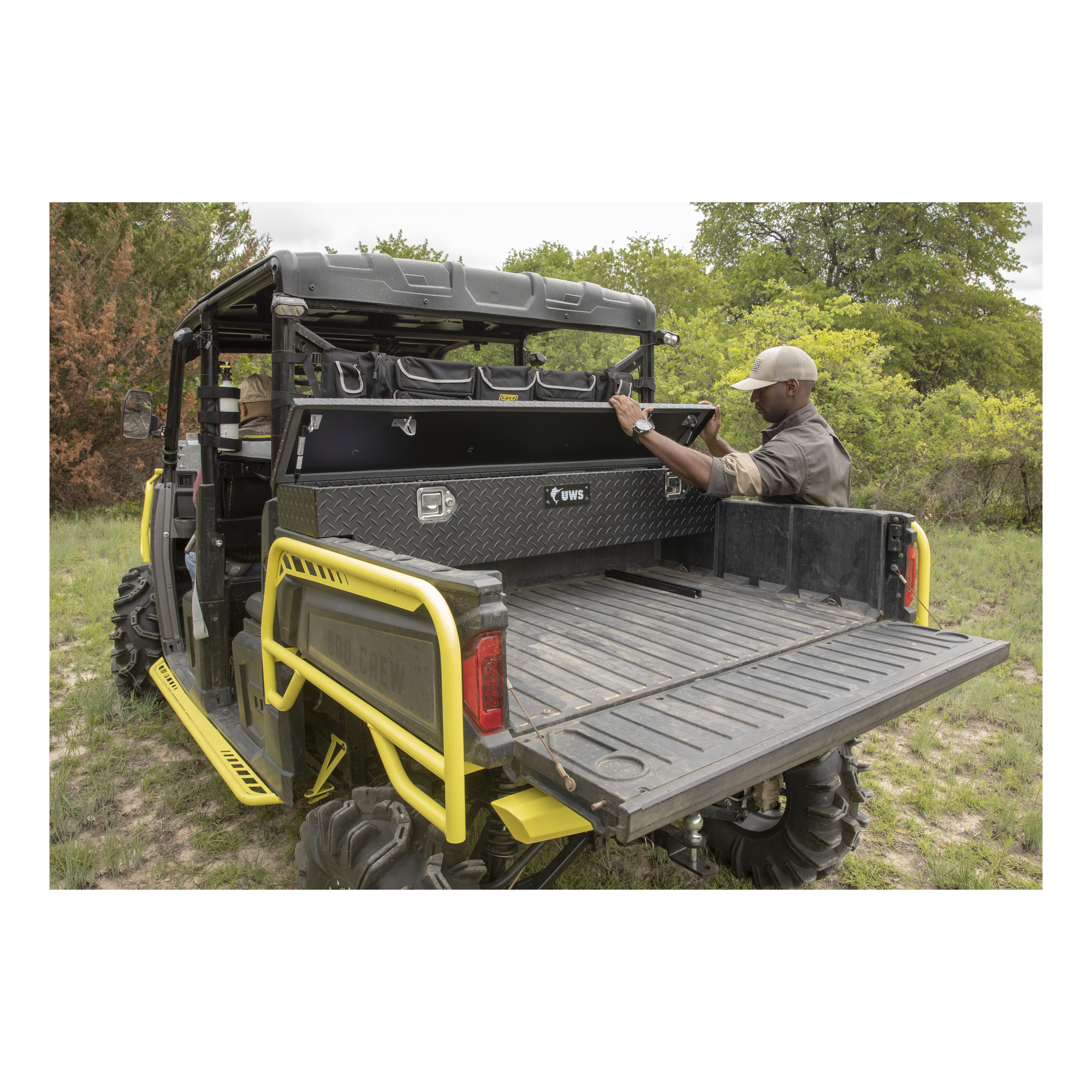 UWS EC10893-YV - UTV Tool Box, Matte Black Powder Coat
