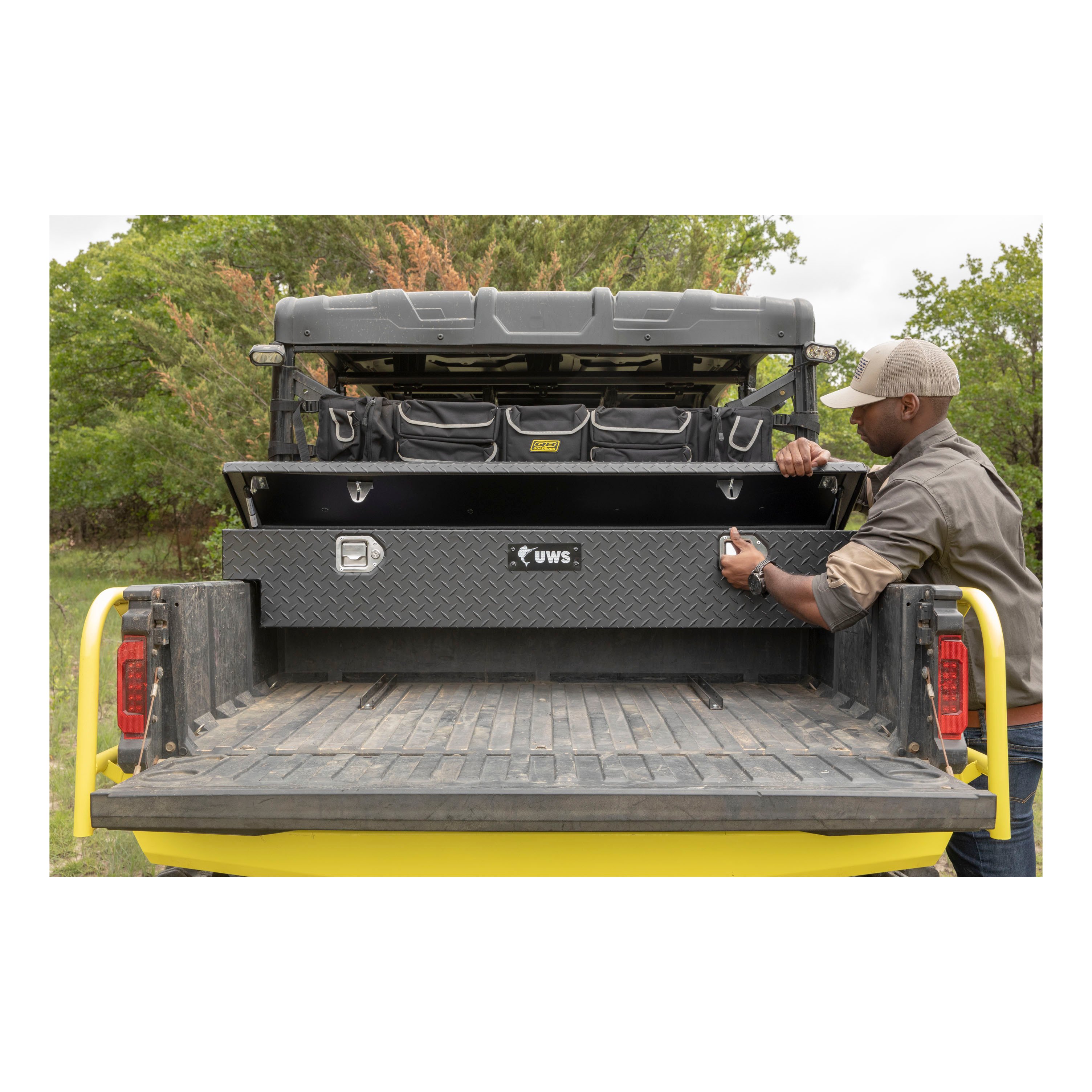 UWS EC10903 - UTV Tool Box, Matte Black Powder Coat