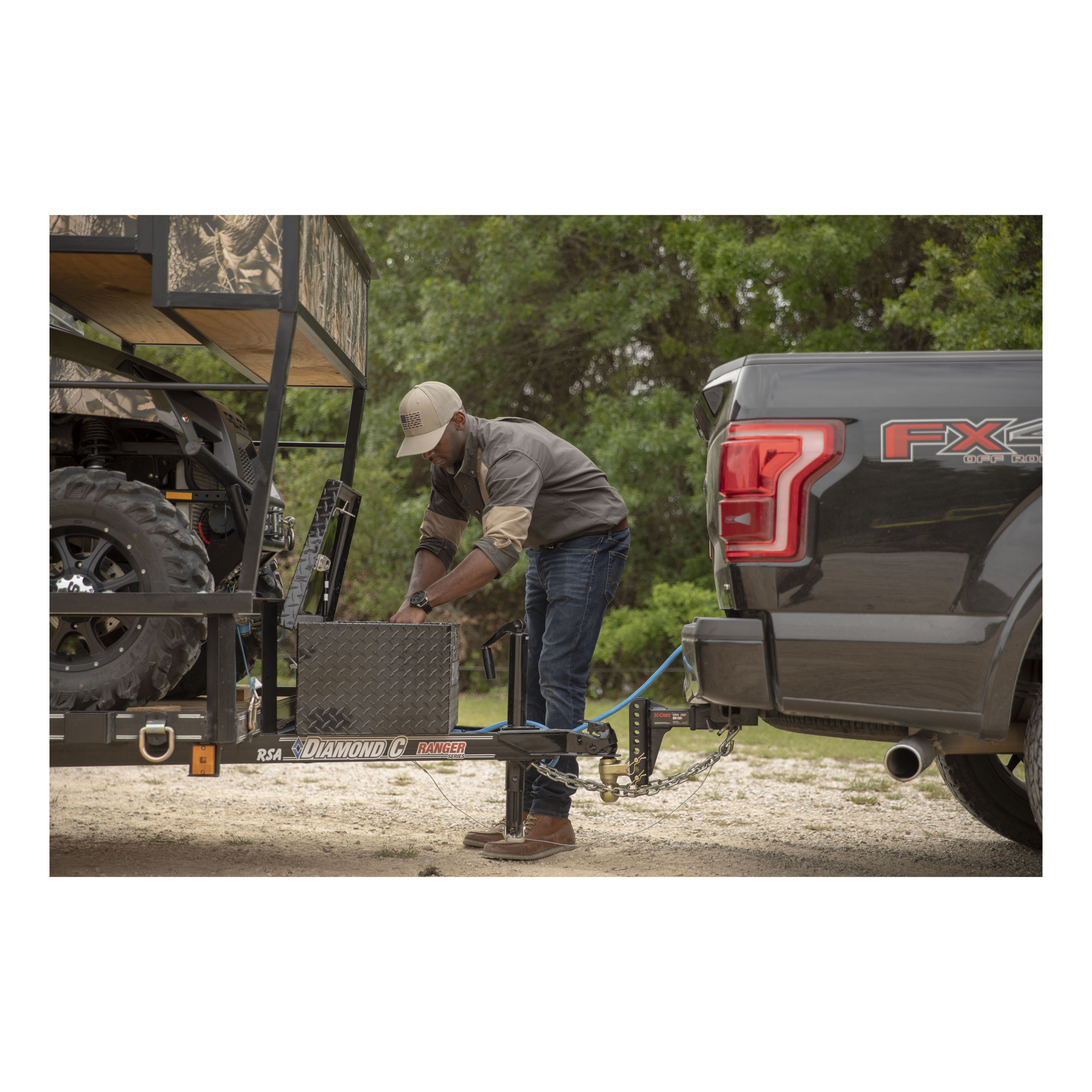 UWS EC20422 - Trailer Tongue Box, Gloss Black Powder Coat