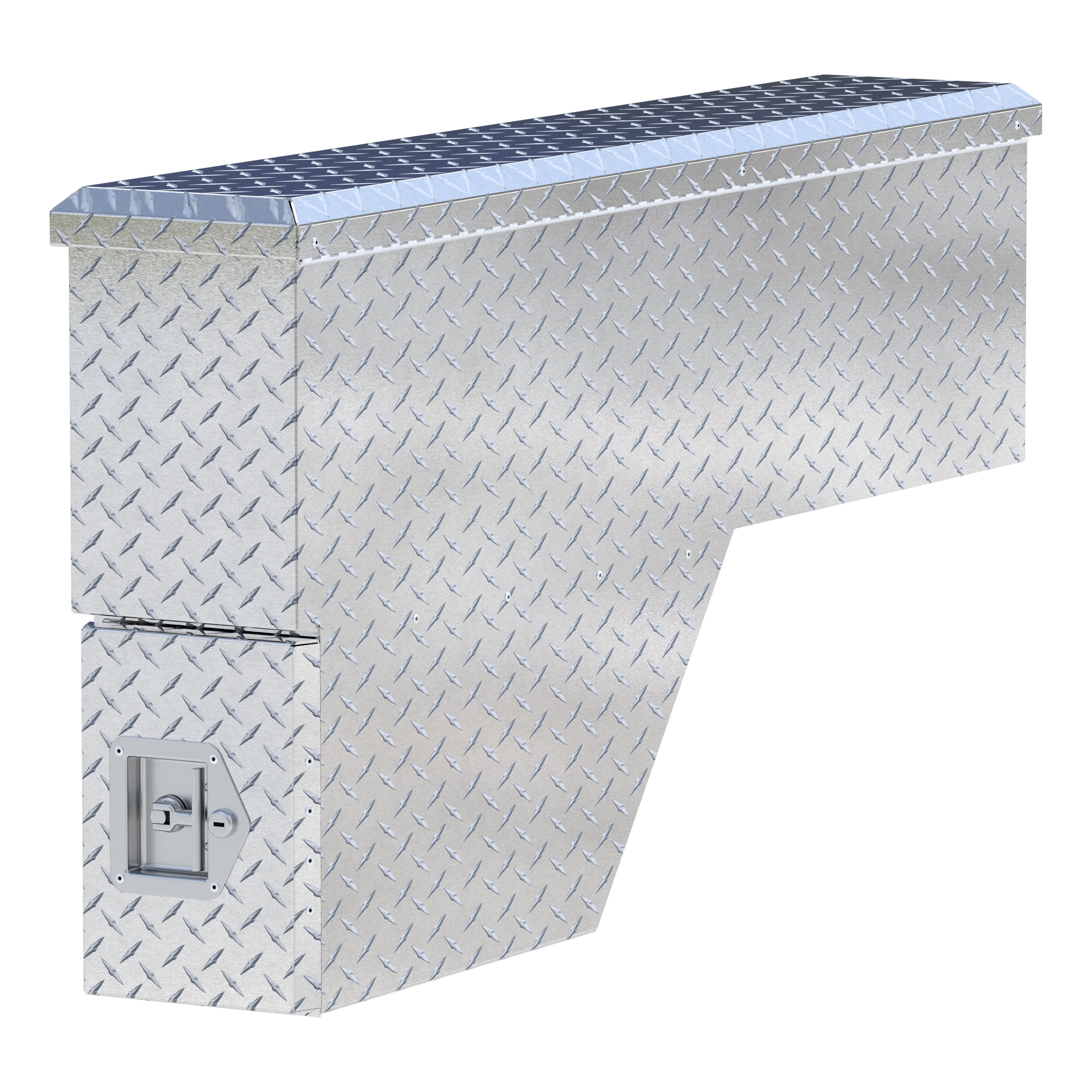 UWS EC30001 - Wheel Well Tool Box, Bright Aluminum