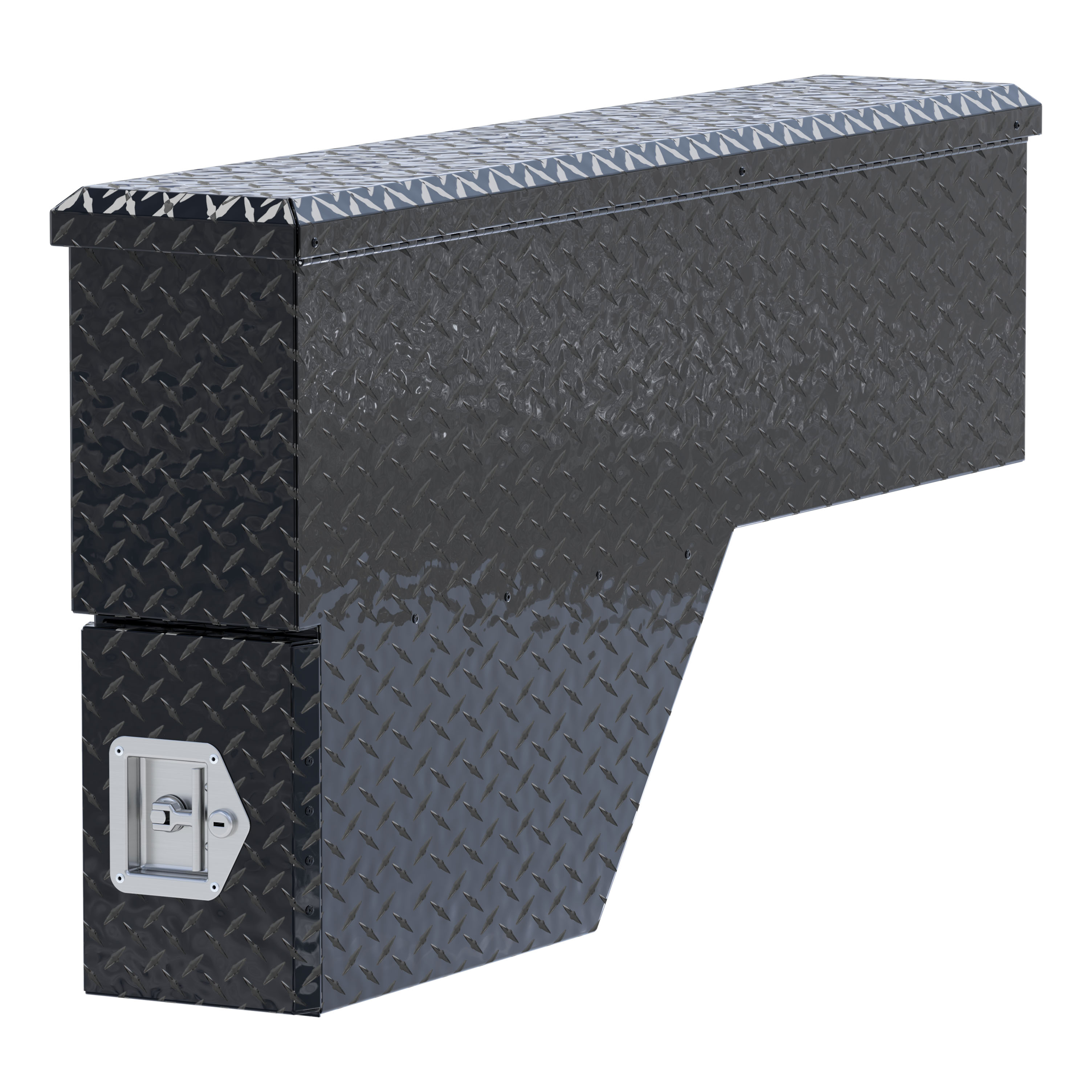 UWS FW-48-DS-D-BLK - Wheel Well Tool Box, Gloss Black Powder Coat