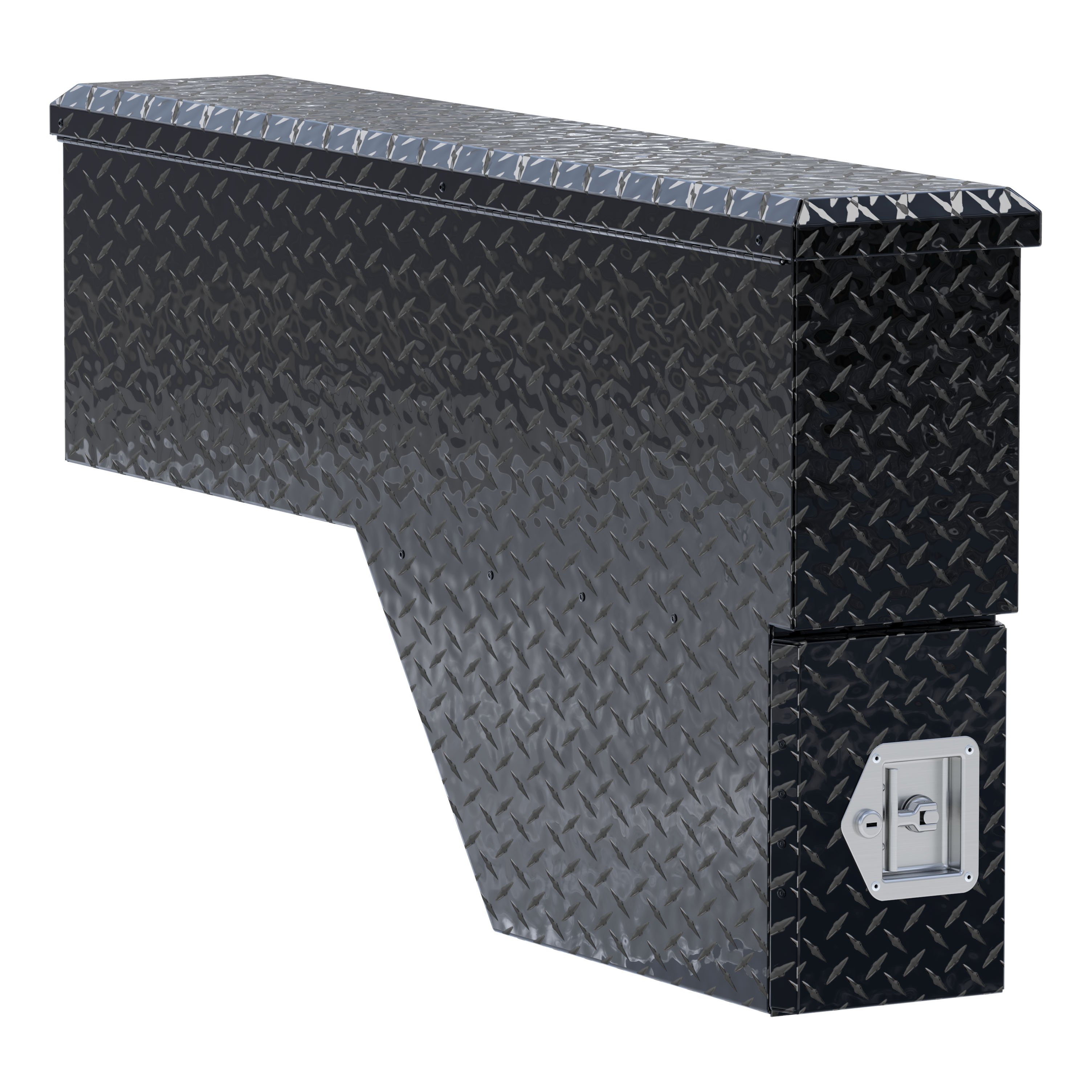 UWS FW-48-DS-P-BLK - Wheel Well Tool Box, Gloss Black Powder Coat