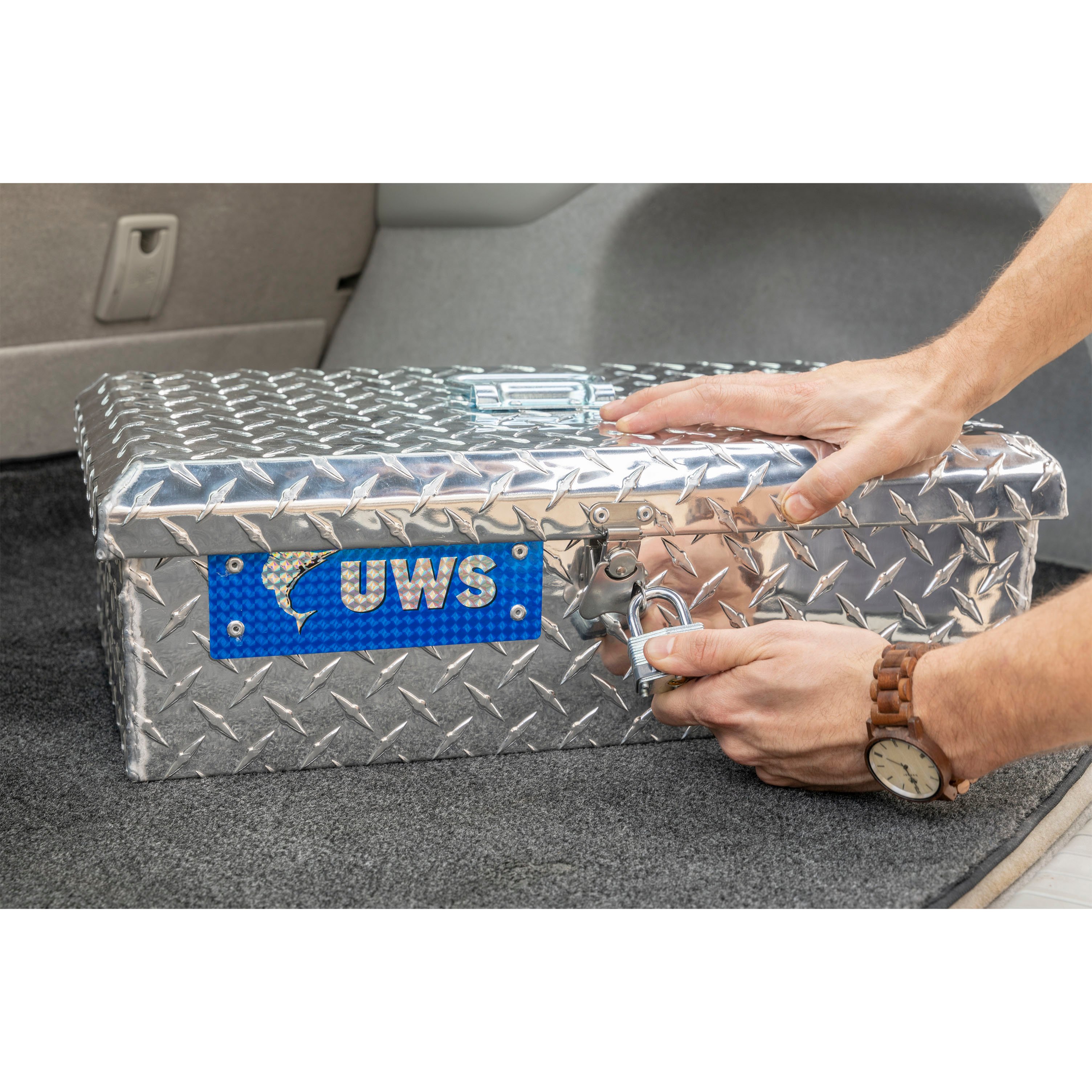 UWS TB-1 - Tote Box, Bright Aluminum