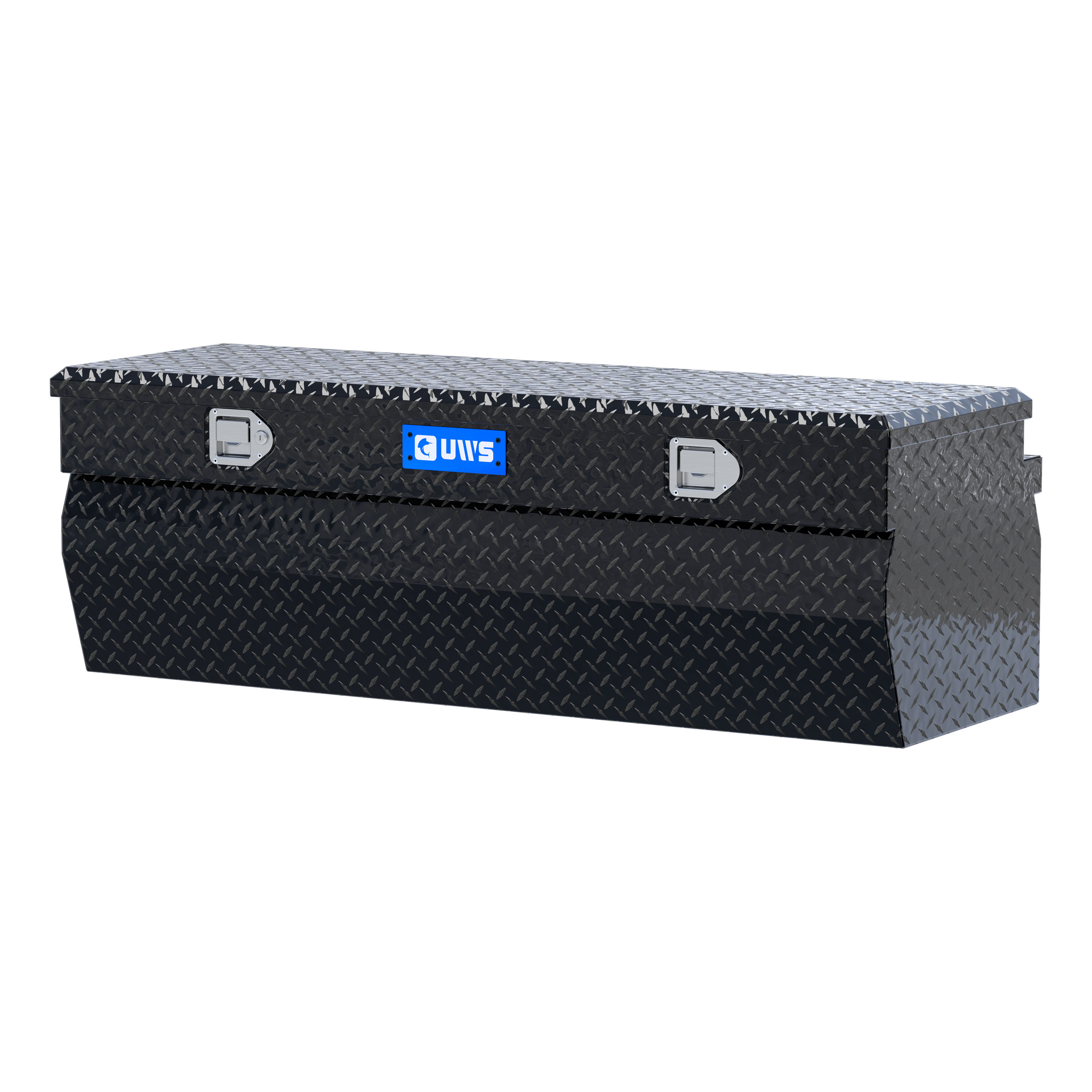 UWS TBC-55-W-BLK - 55" Wedge Chest Box, Gloss Black Powder Coat