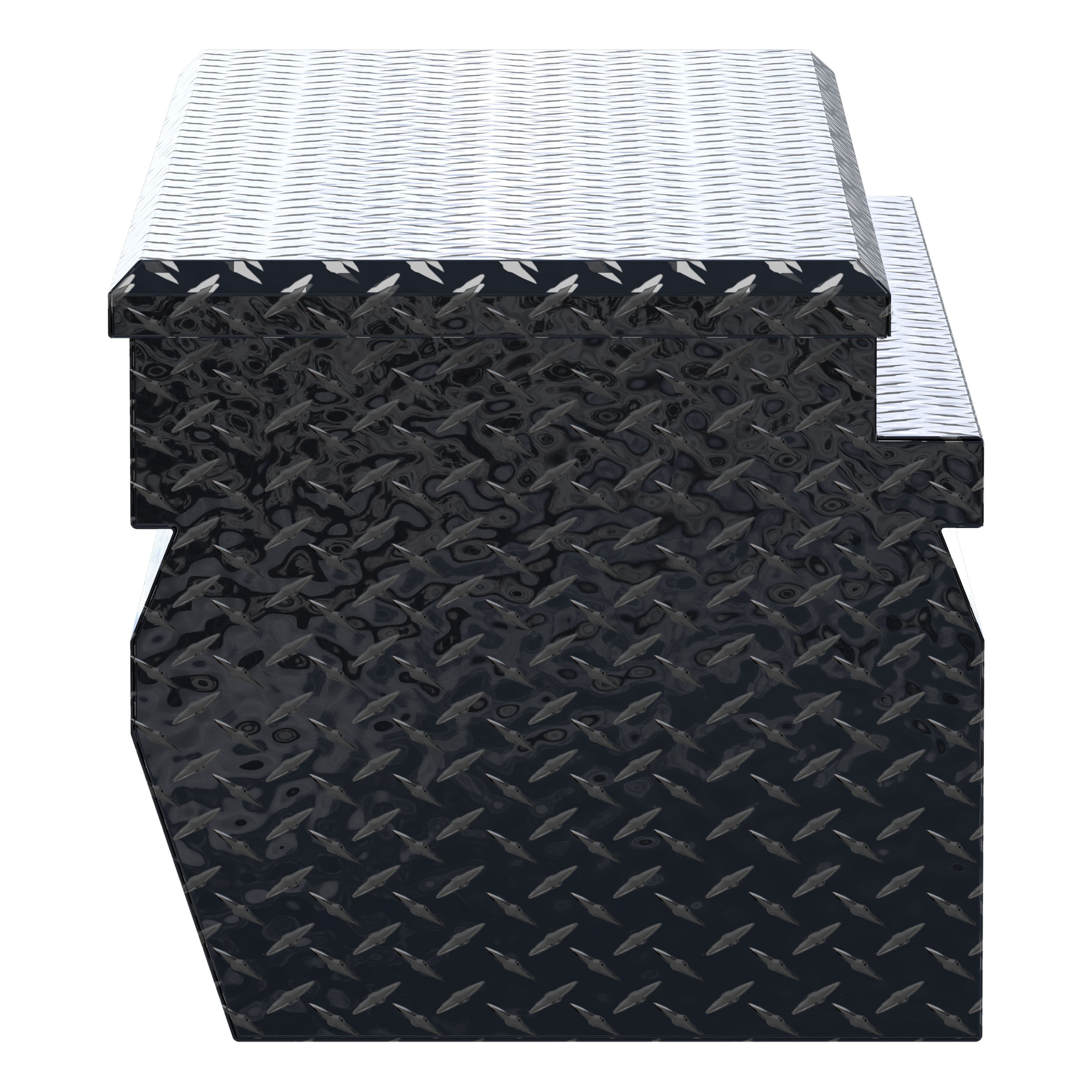 UWS TBC-55-W-BLK - 55" Wedge Chest Box, Gloss Black Powder Coat
