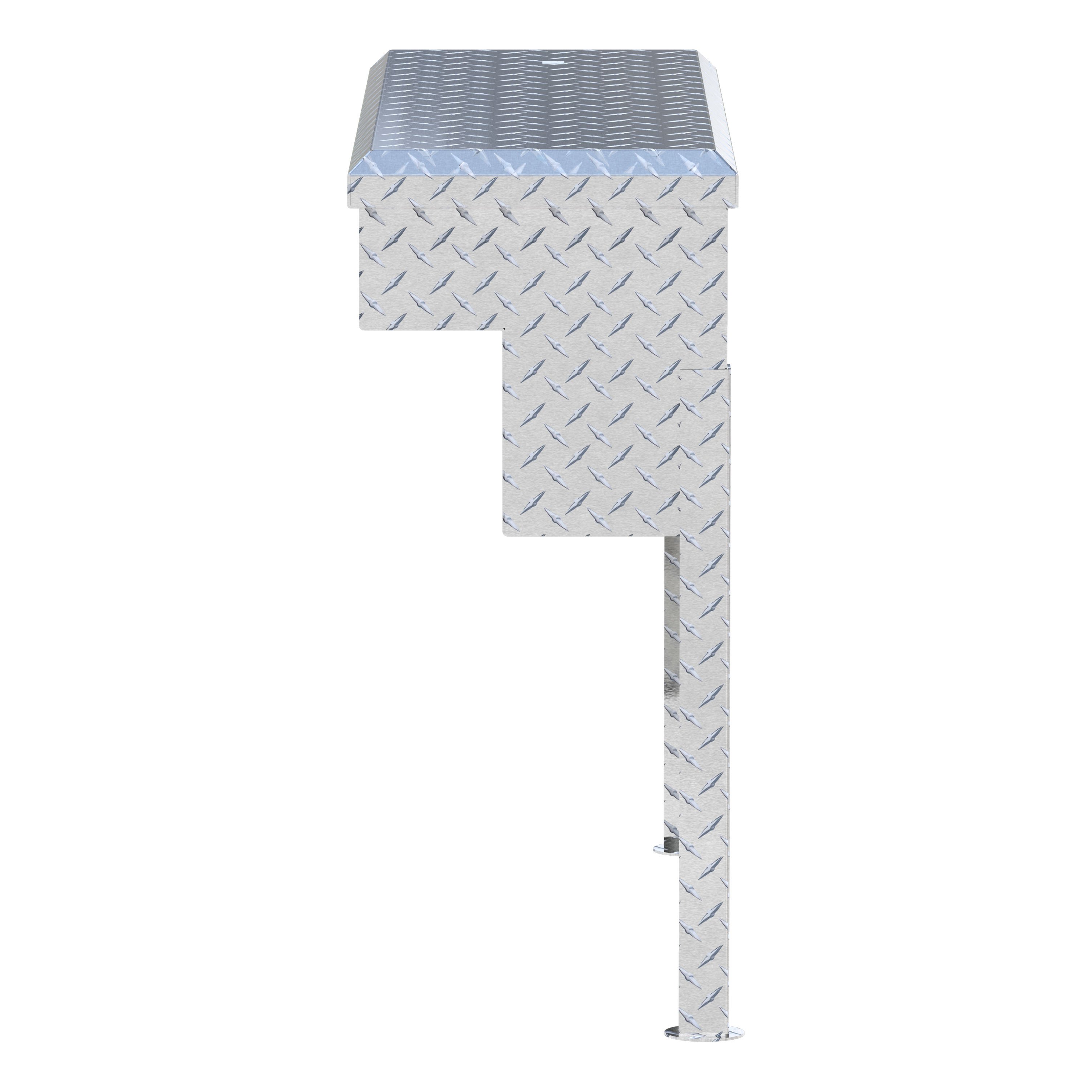 UWS TBSM-36 - Truck Side Tool Box, Bright Aluminum