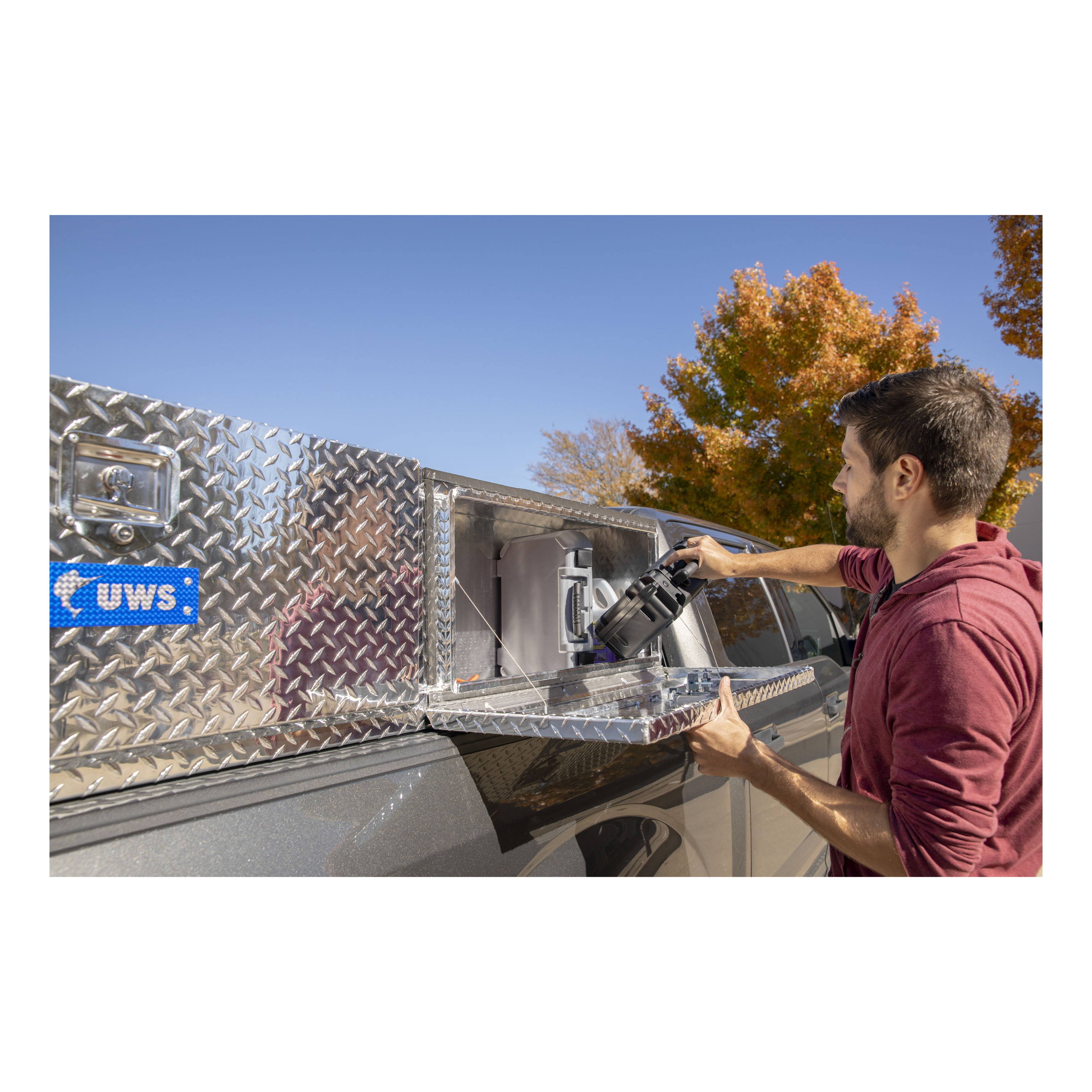 UWS TBTS-90 - Topside Tool Box, Bright Aluminum