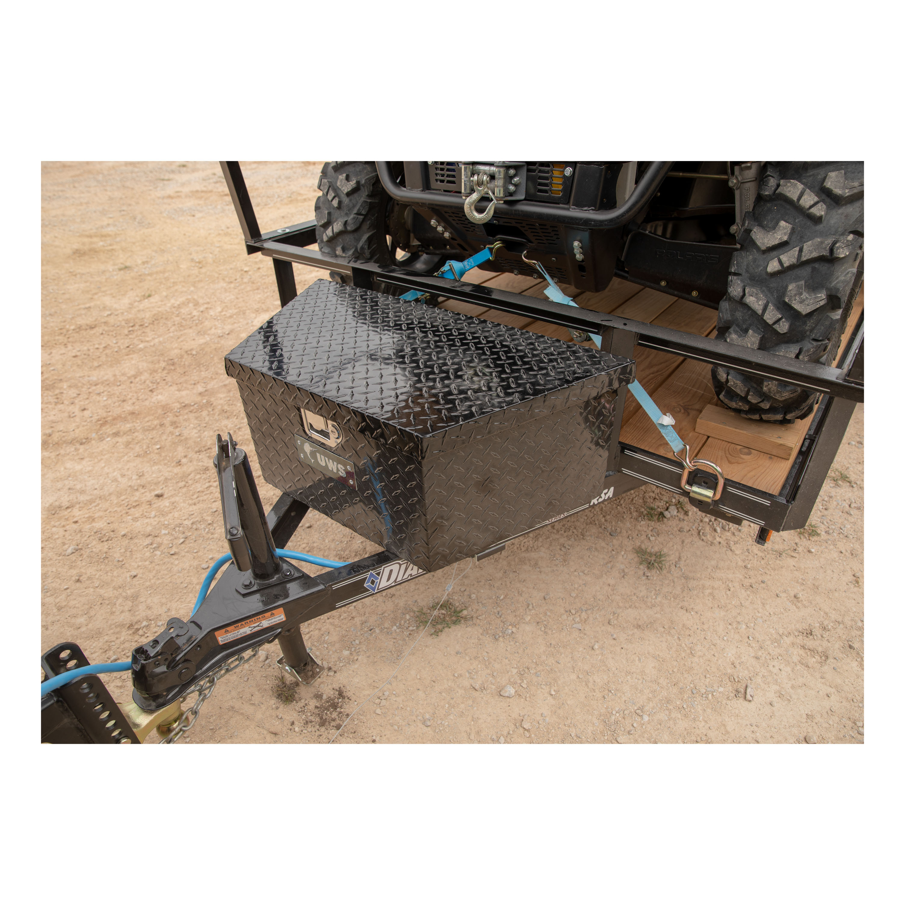 UWS TBV-34-LP-BLK - Trailer Tongue Box, Gloss Black Powder Coat