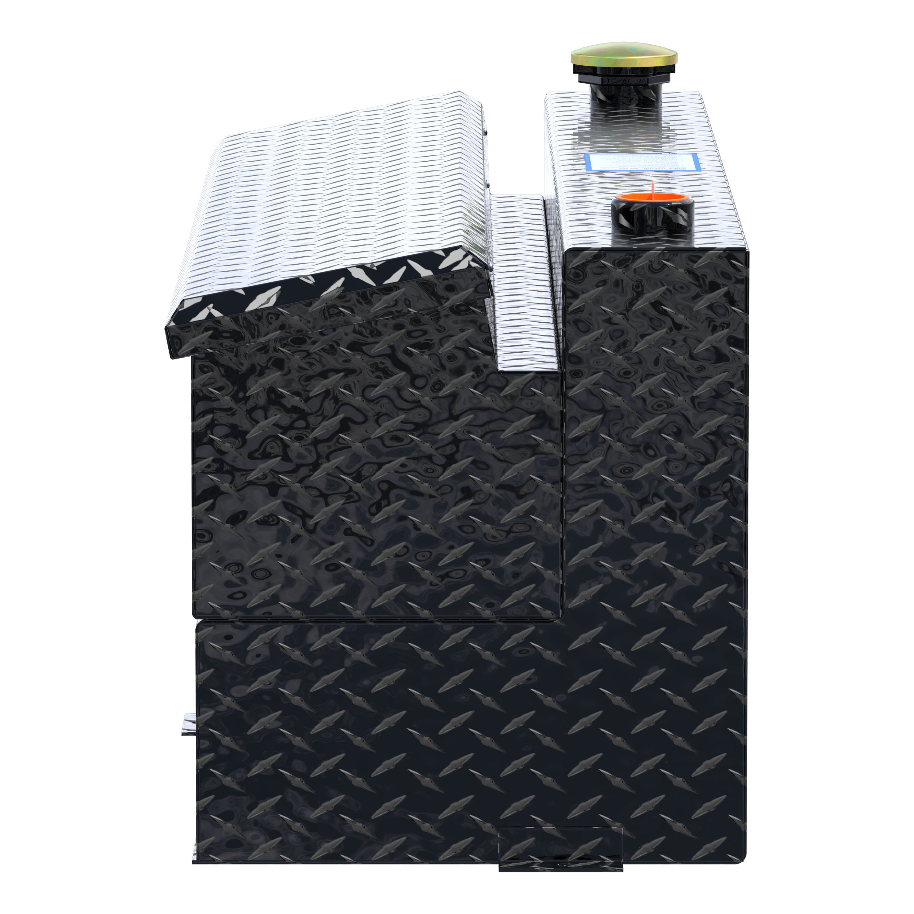 UWS TT-45-COMBO-BLK - Combo Transfer Tank, Gloss Black Powder Coat