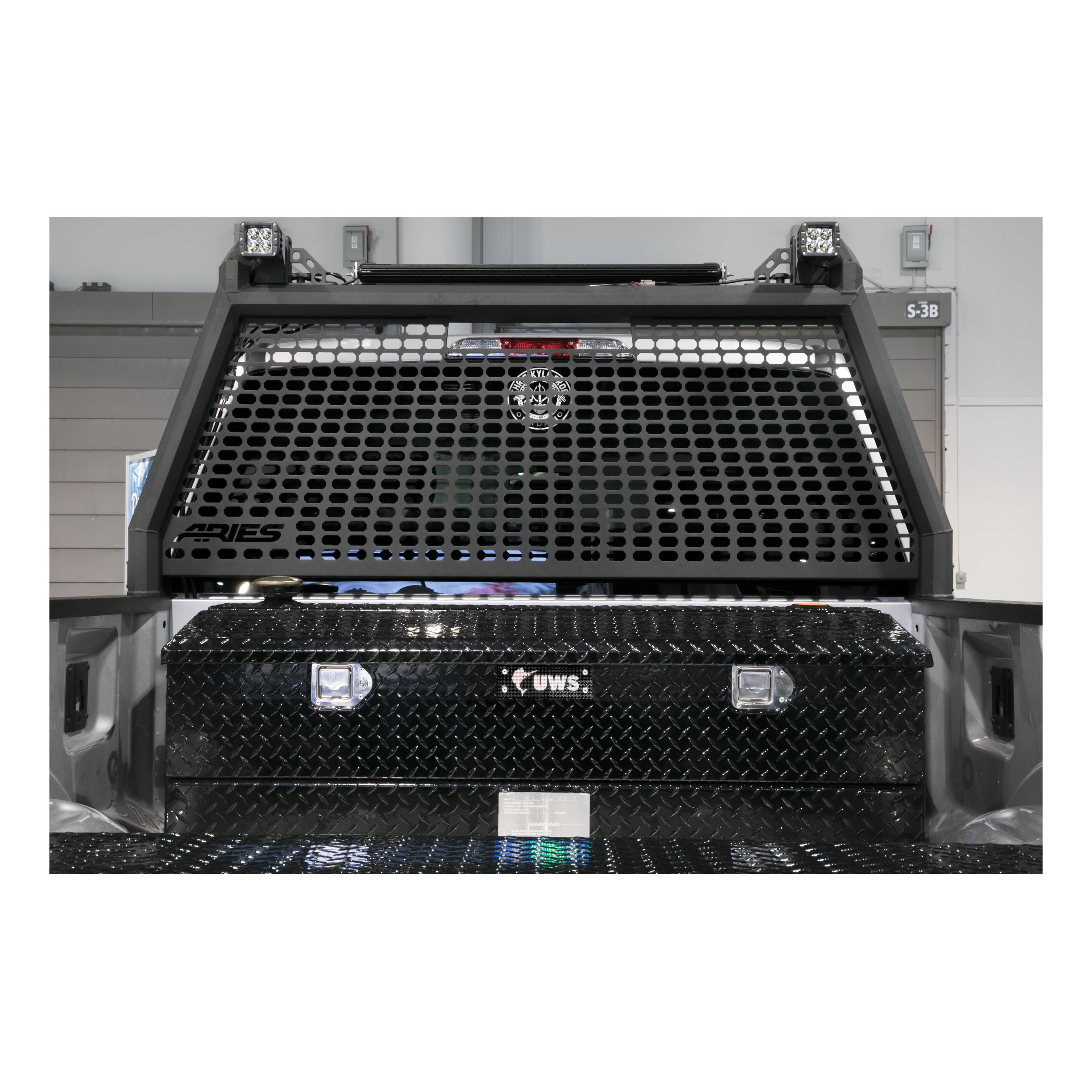 UWS TT-45-COMBO-BLK - Combo Transfer Tank, Gloss Black Powder Coat