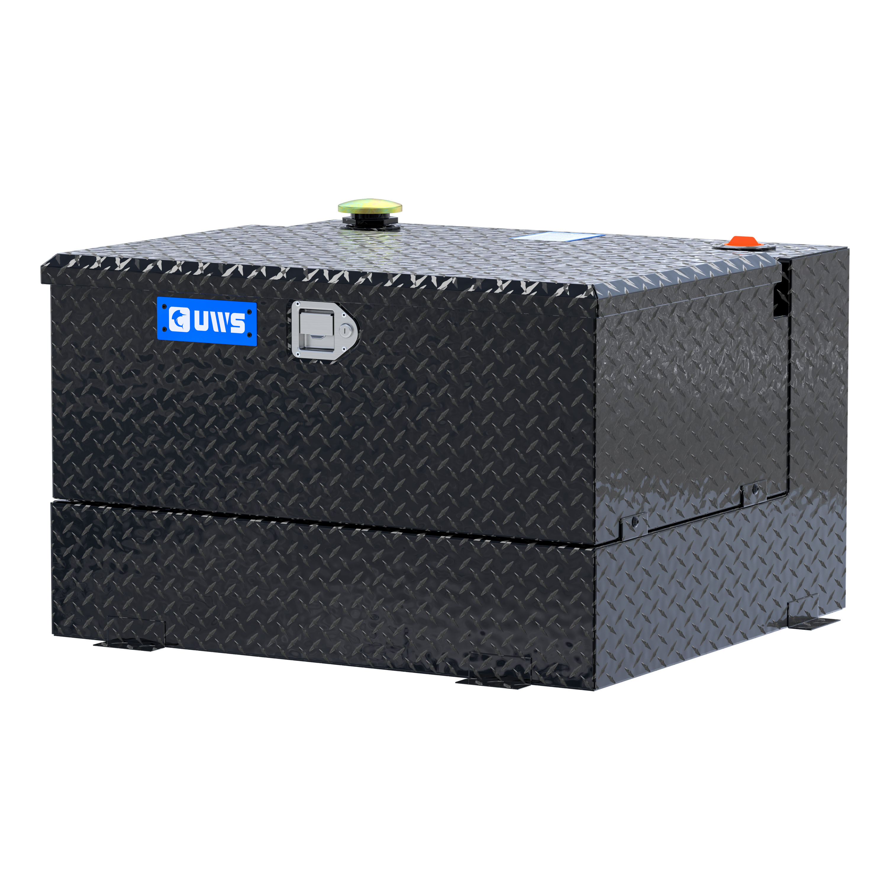 UWS TT-50-COMBO-BLK - Combo Transfer Tank, Gloss Black Powder Coat