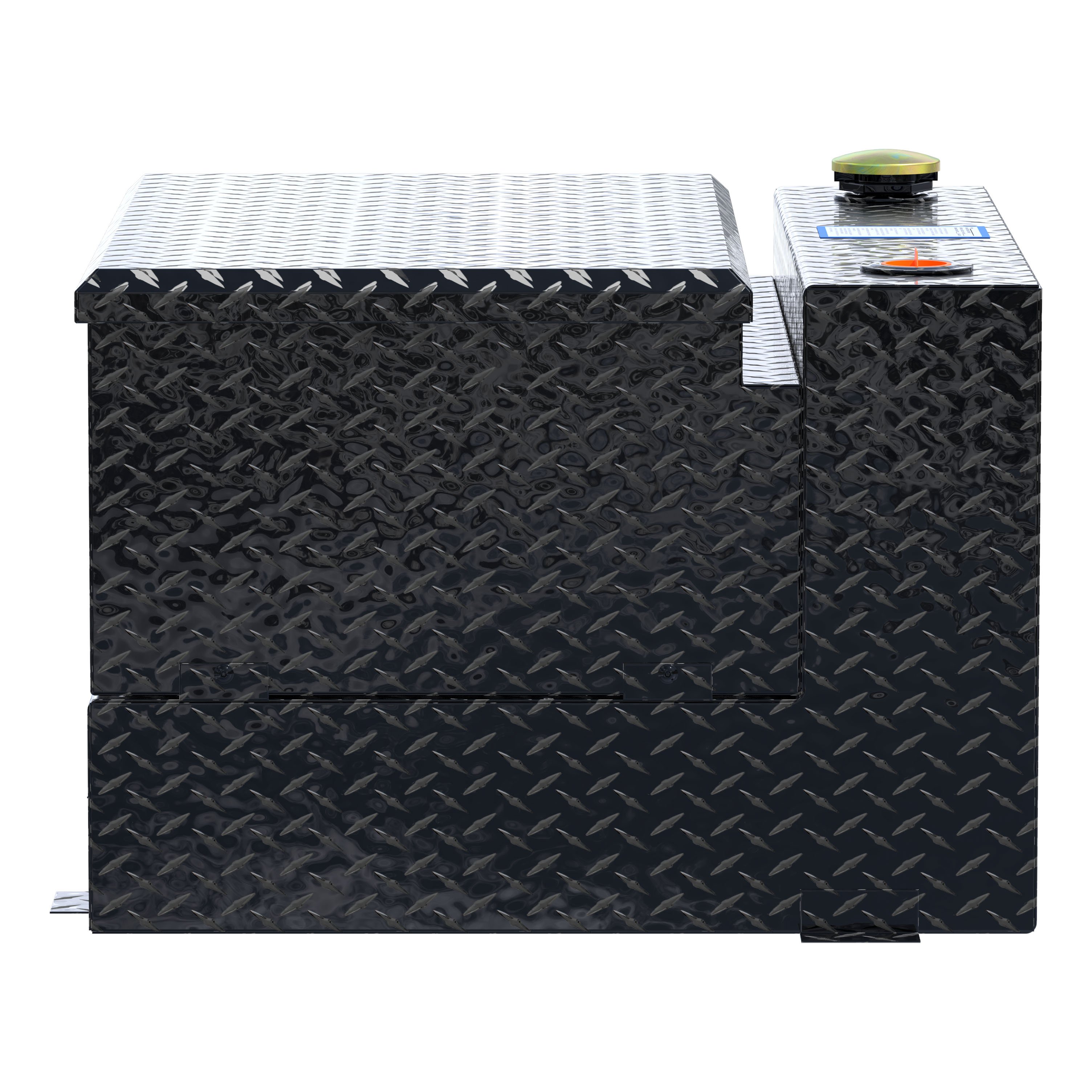 UWS TT-50-COMBO-BLK - Combo Transfer Tank, Gloss Black Powder Coat