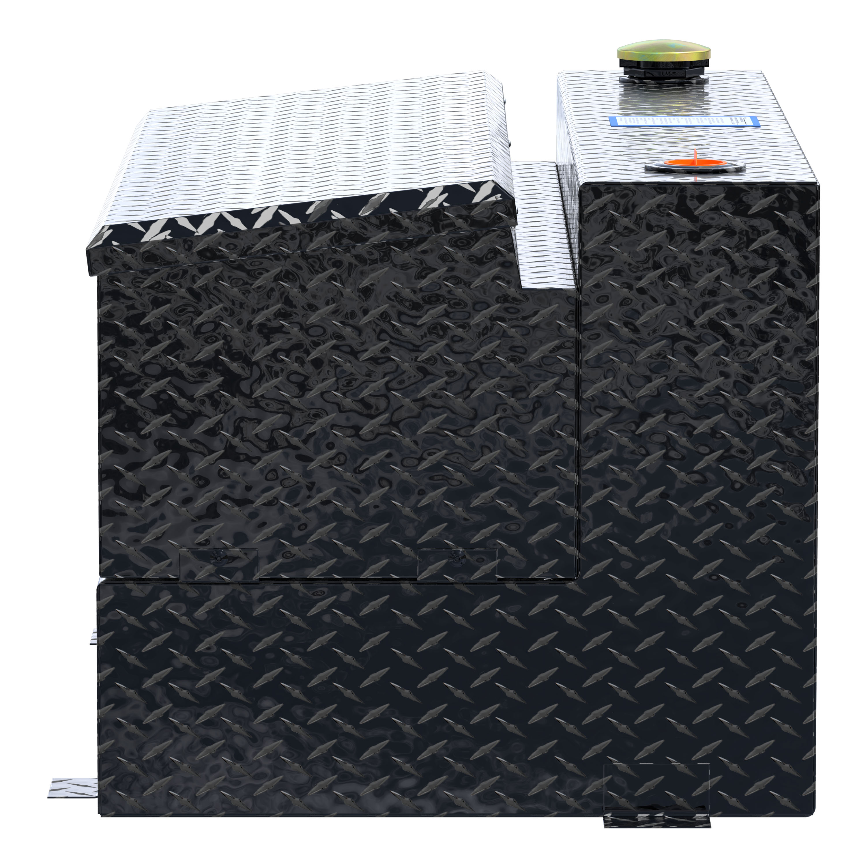 UWS TT-75-COMBO-BLK - Combo Transfer Tank, Gloss Black Powder Coat