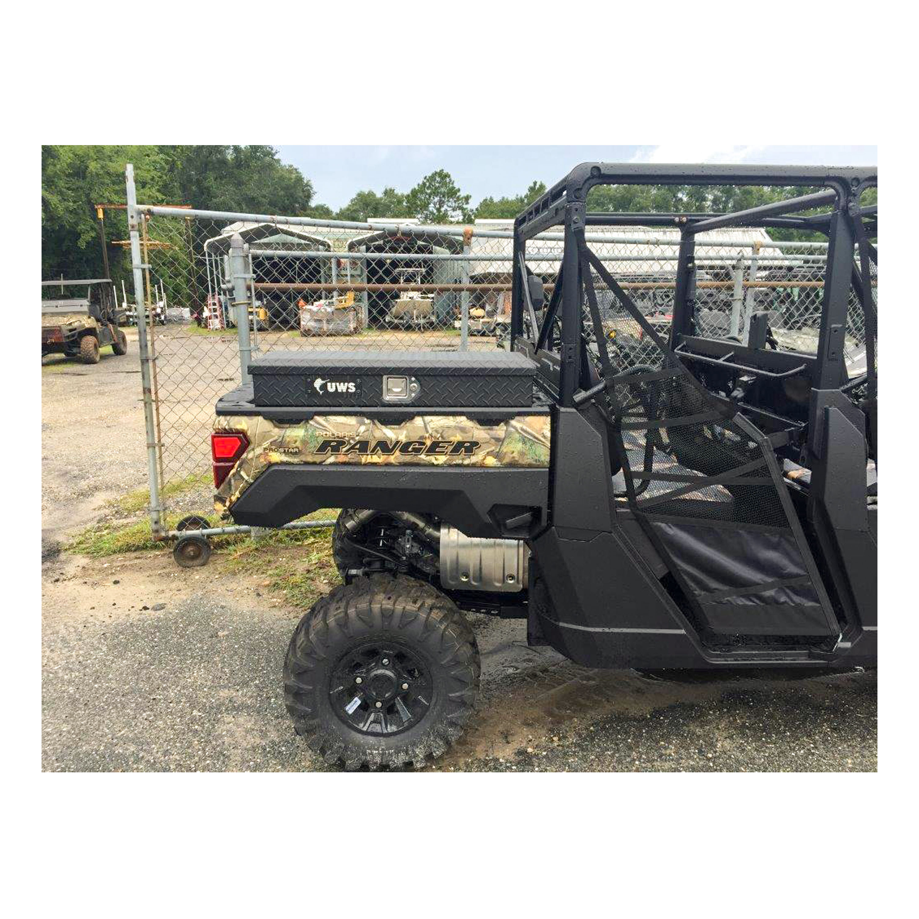 UWS UTV-SM33-MB - UTV Tool Box, Matte Black Powder Coat