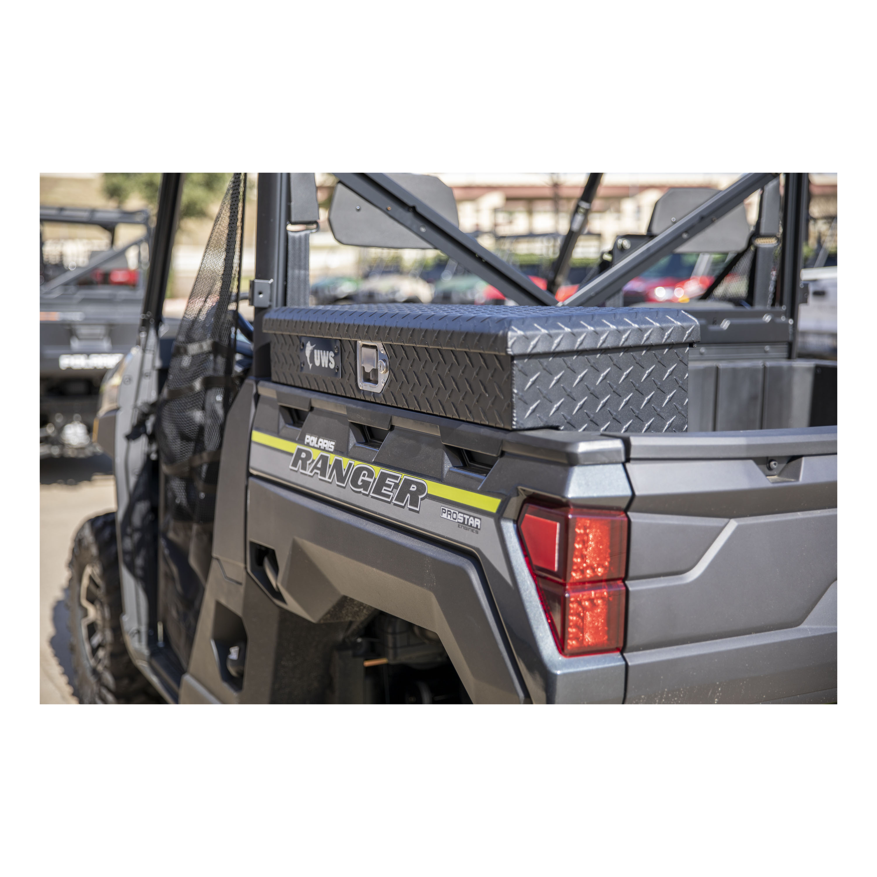 UWS UTV-SM33-MB - UTV Tool Box, Matte Black Powder Coat