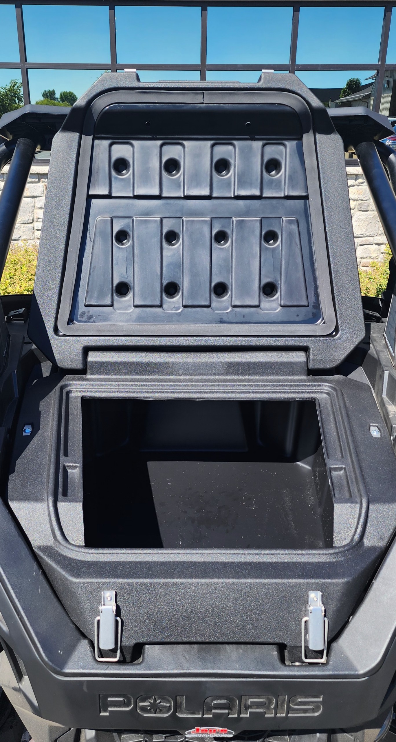 DU-HA 3PP3000 - UTV Bed Box Cover, Black, Heavy-Duty Polyethylene