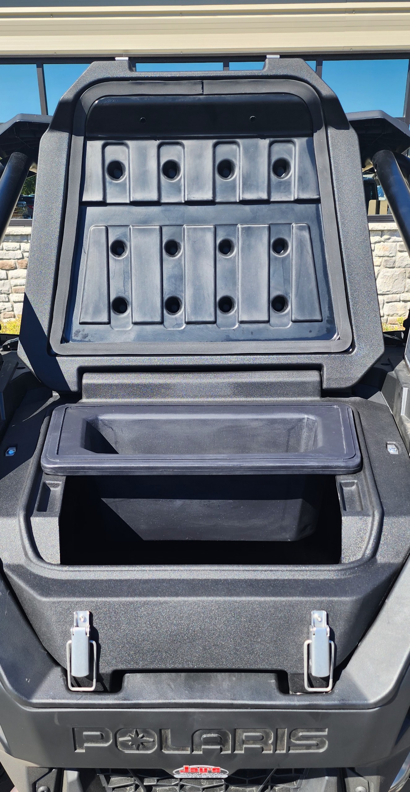 DU-HA 3PP3000 - UTV Bed Box Cover, Black, Heavy-Duty Polyethylene