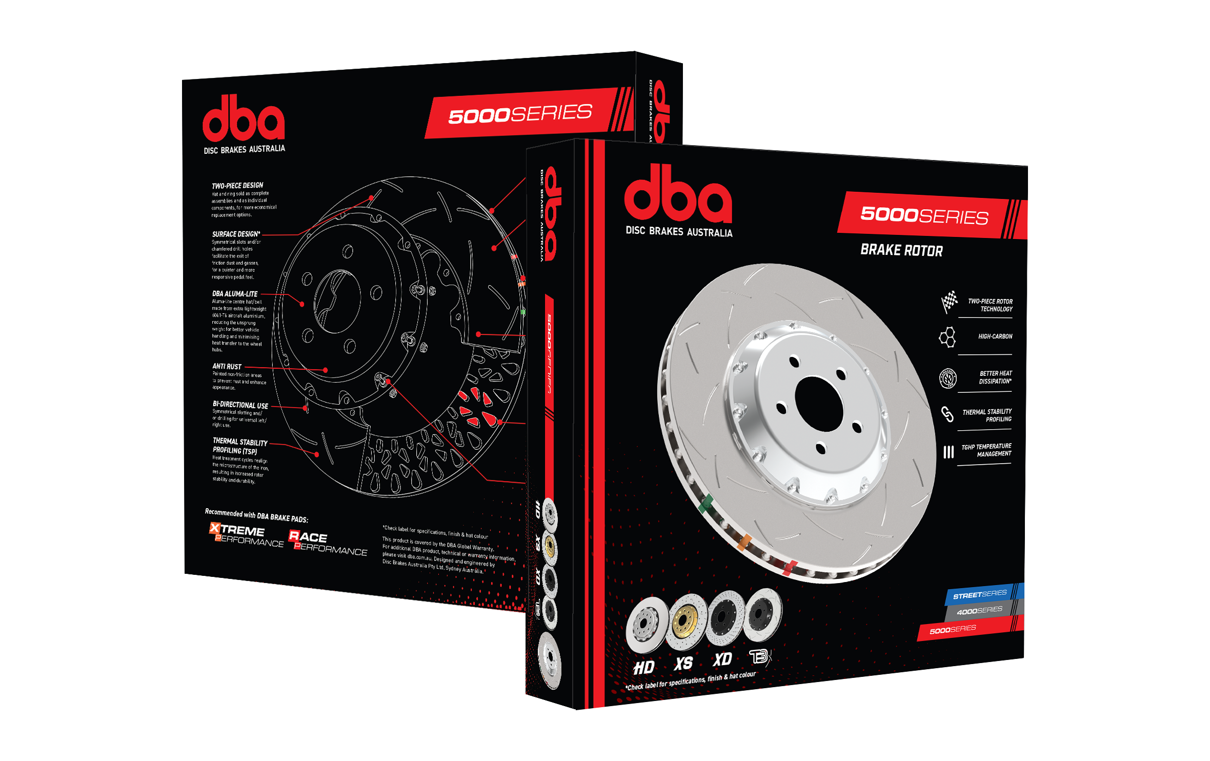 DBA for 2010+ Camaro V8 SS Front Drilled & Slotted 5000 Series 2 Piece Rotor - Picture 2 of 6