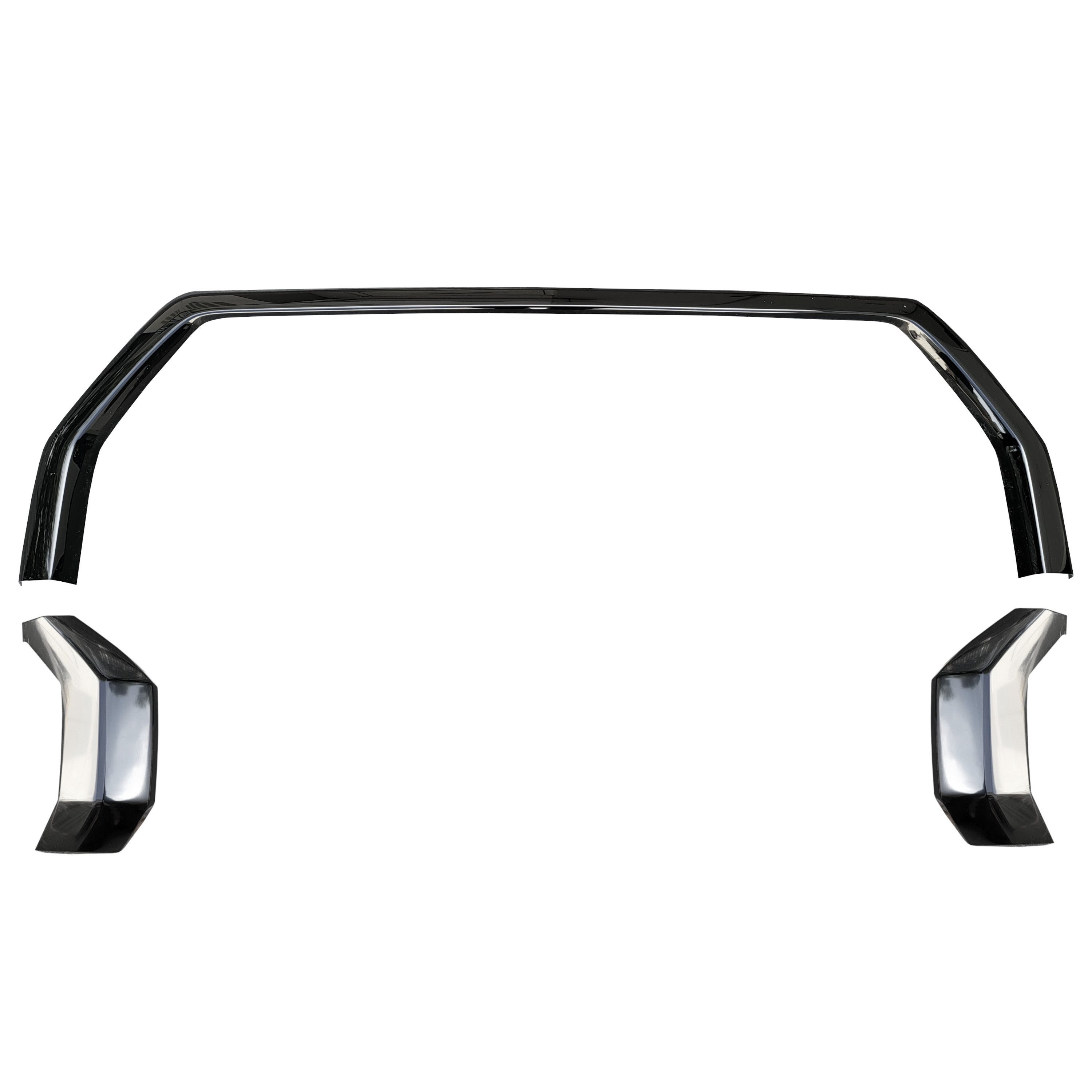 Grill Overlay Shellz 2022-2024 Toyota Tundra 3pc, Gloss Black