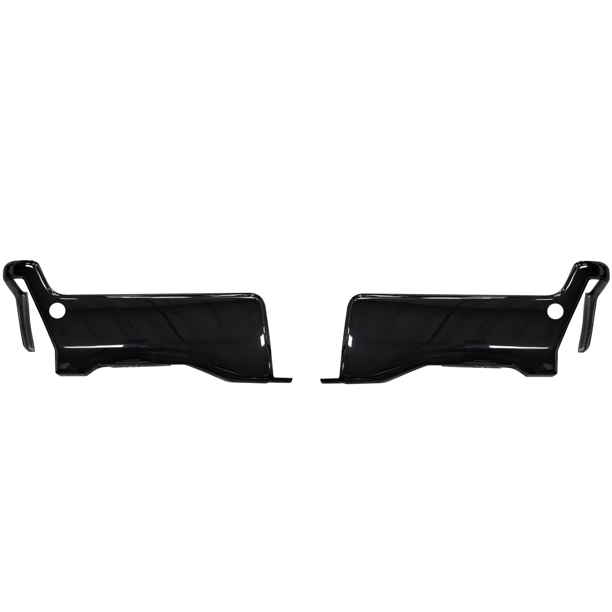 BumperShellz 2023-2024 Ford F-250 Super Duty Rear Bumper Cover w/Sensors, 3pc, Gloss Black
