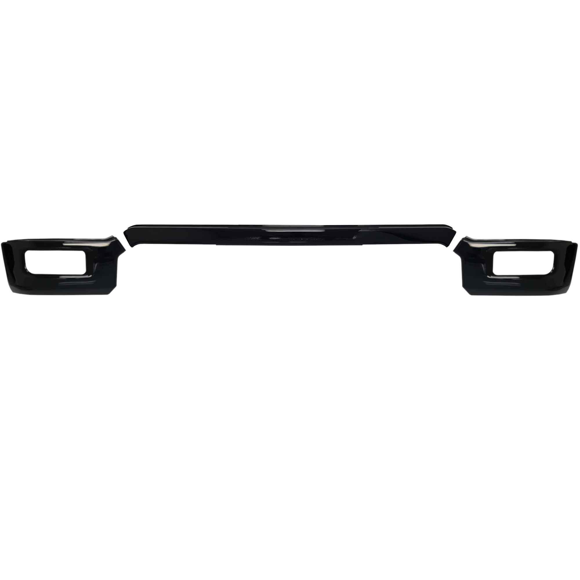 BumperShellz 2024-2026 Ford F-150 Front Bumper Cover No Sensors, 3pc, Gloss Black
