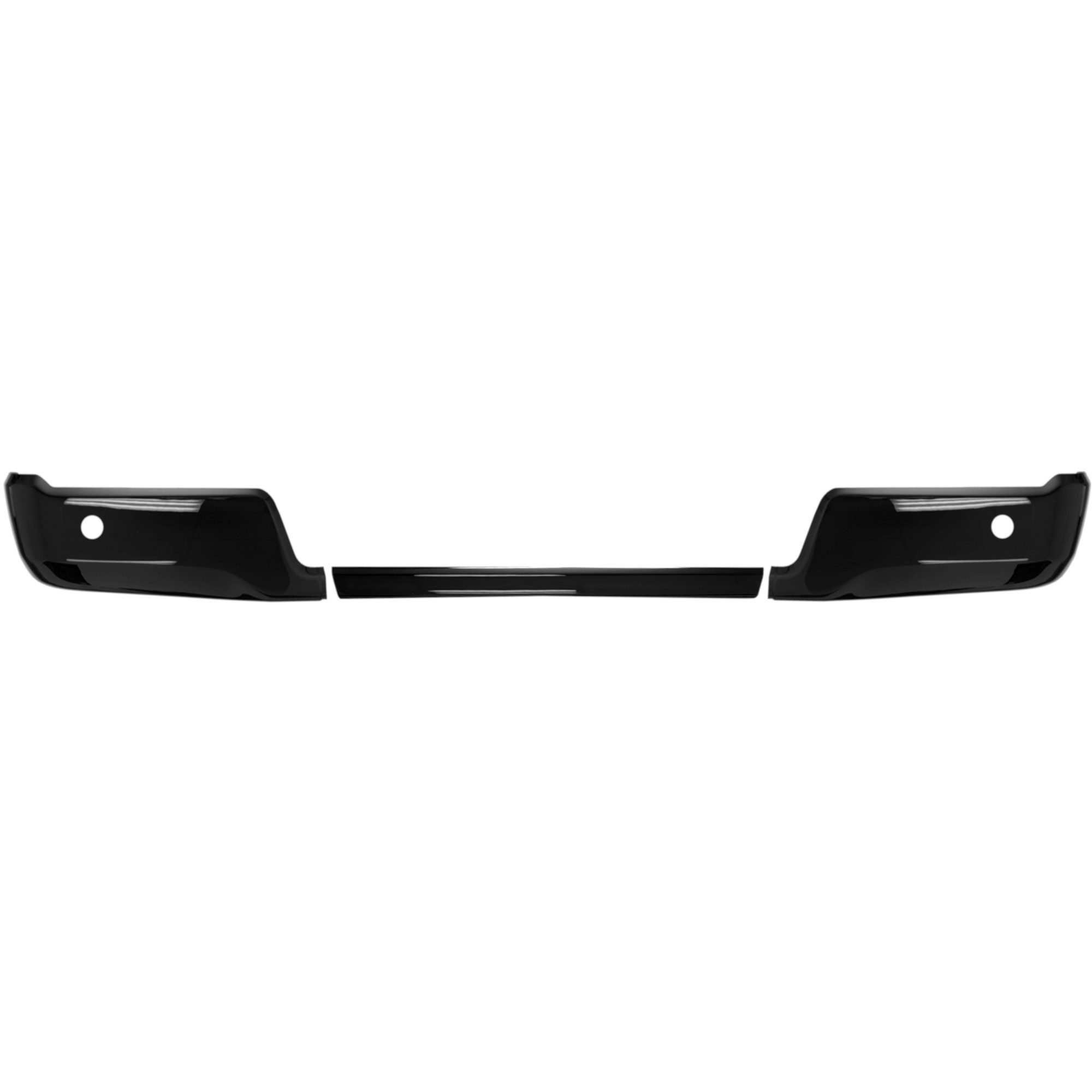 BumperShellz 2024-2026 Ford F-150 Rear Bumper Cover w/Sensors, 3pc, Gloss Black
