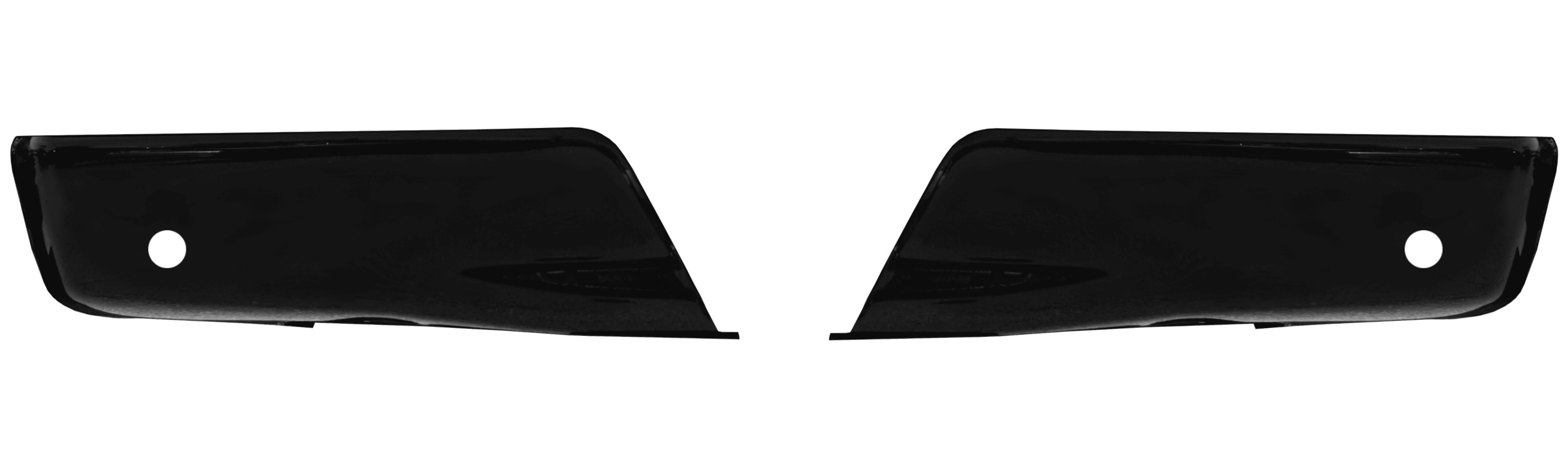 BumperShellz 2015-2020 Ford F-150 Rear Bumper Cover w/Sensors, 2pc, Gloss Black