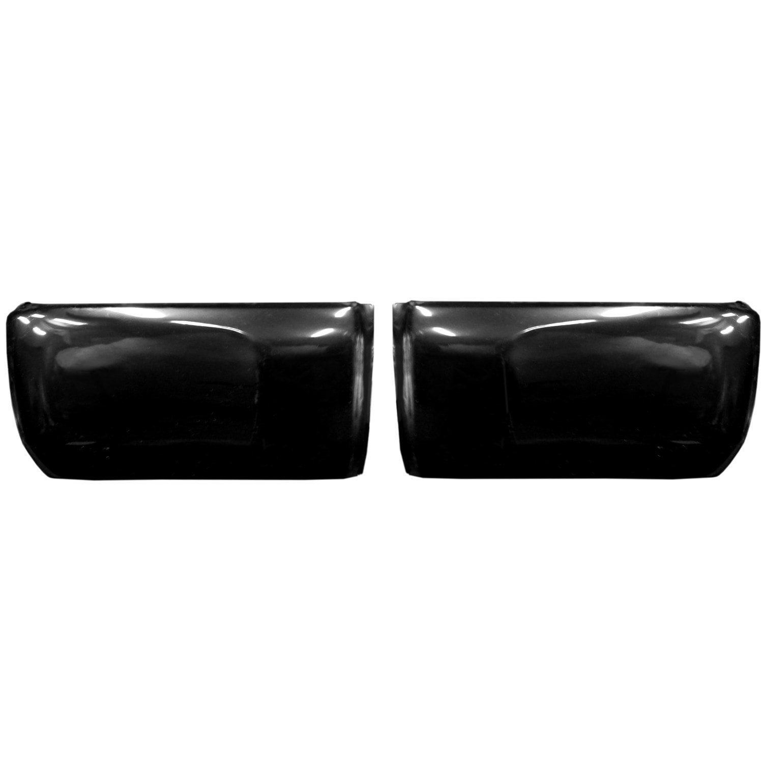 BumperShellz 2014-2021 Toyota Tundra Rear Bumper Cover No Sensors, 2pc, Gloss Black