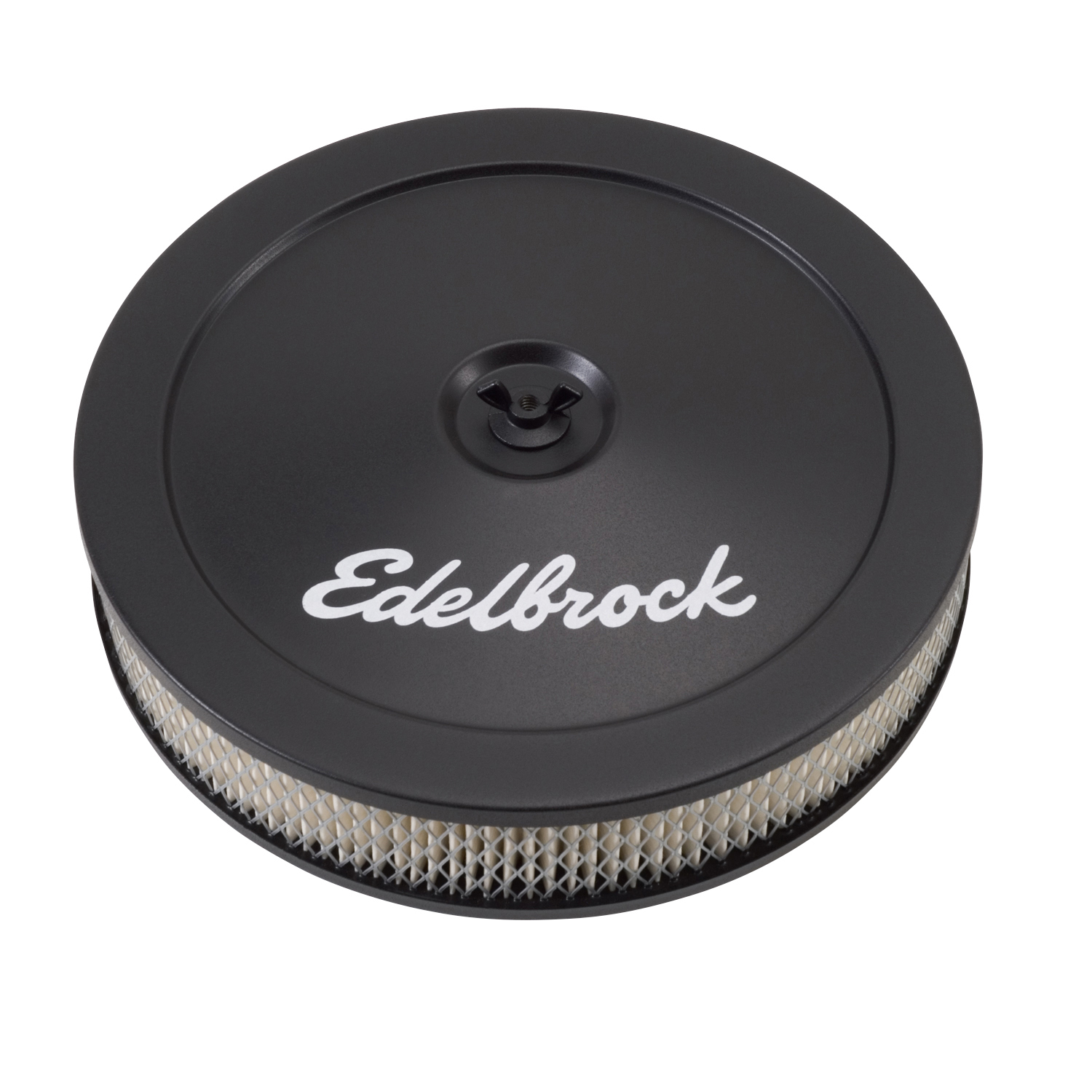 Edelbrock 1203 Pro-Flo Black 10\" Round Air Cleaner With 2\" Paper Element