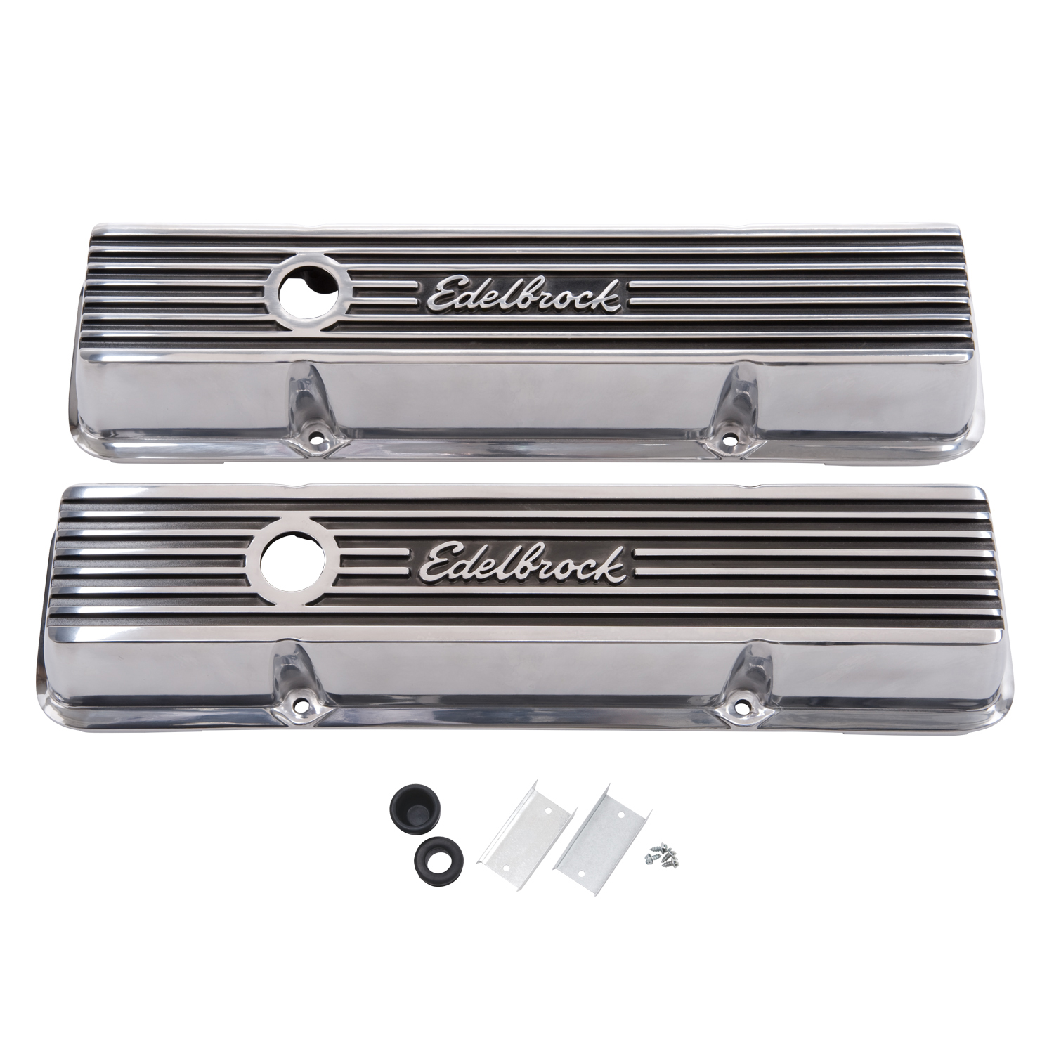 Edelbrock 4262 Elite II Valve Covers For Chevy 262-400 V8 1959-86.