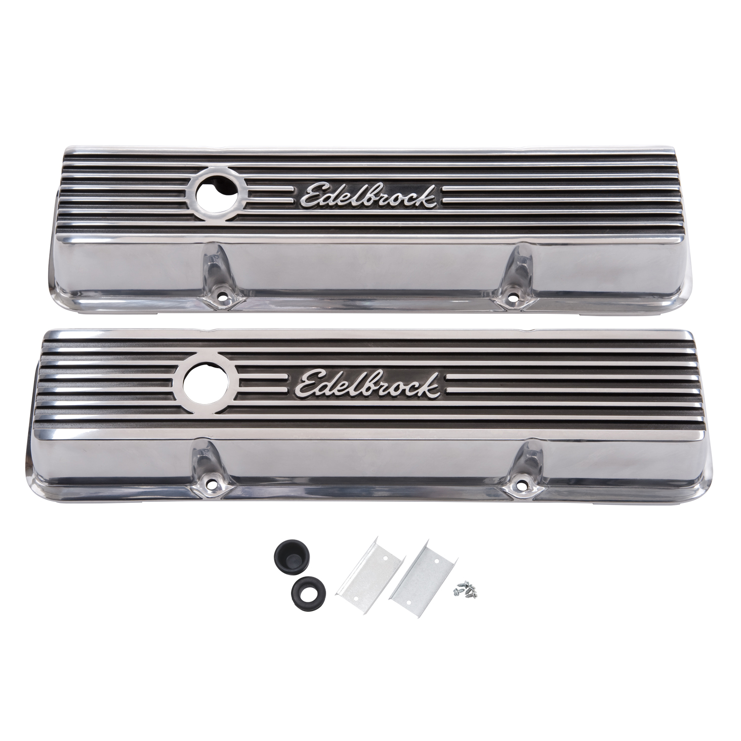 Edelbrock 4263 Elite II Valve Covers For Chevy 262-400 V8 1959-86.