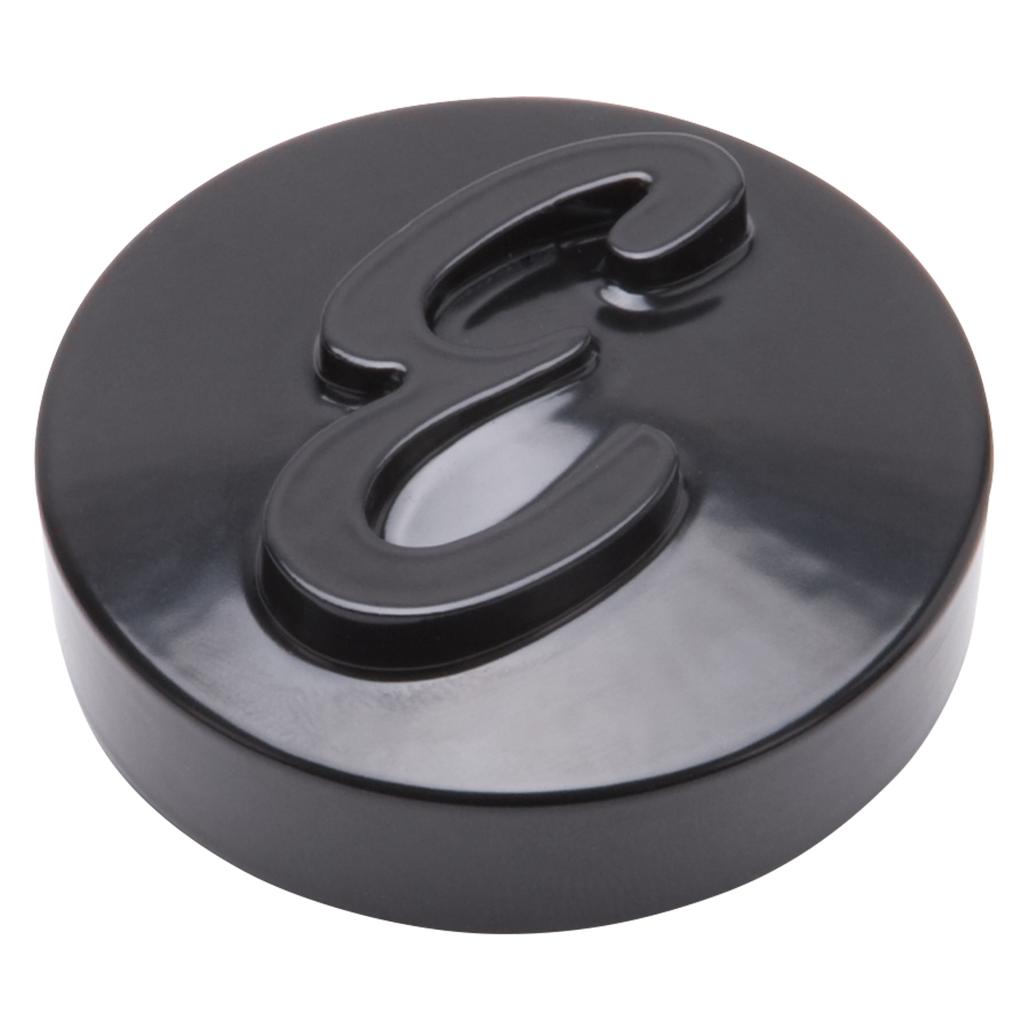 Edelbrock 4270 E Logo Black Anodized Nut For Pro-Flo Universal 14\" Round Air Cleaners