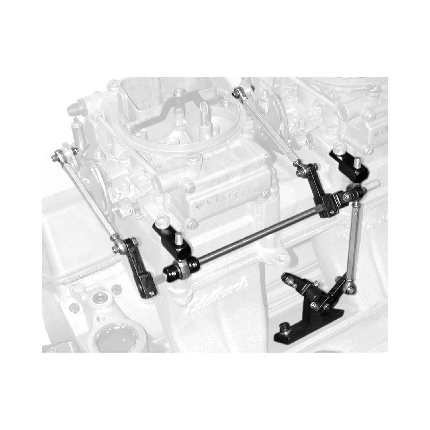Edelbrock 7071 Side-Mount Throttle Linkage For S/B Chevy #7110 Street Tunnel Ram Manifold