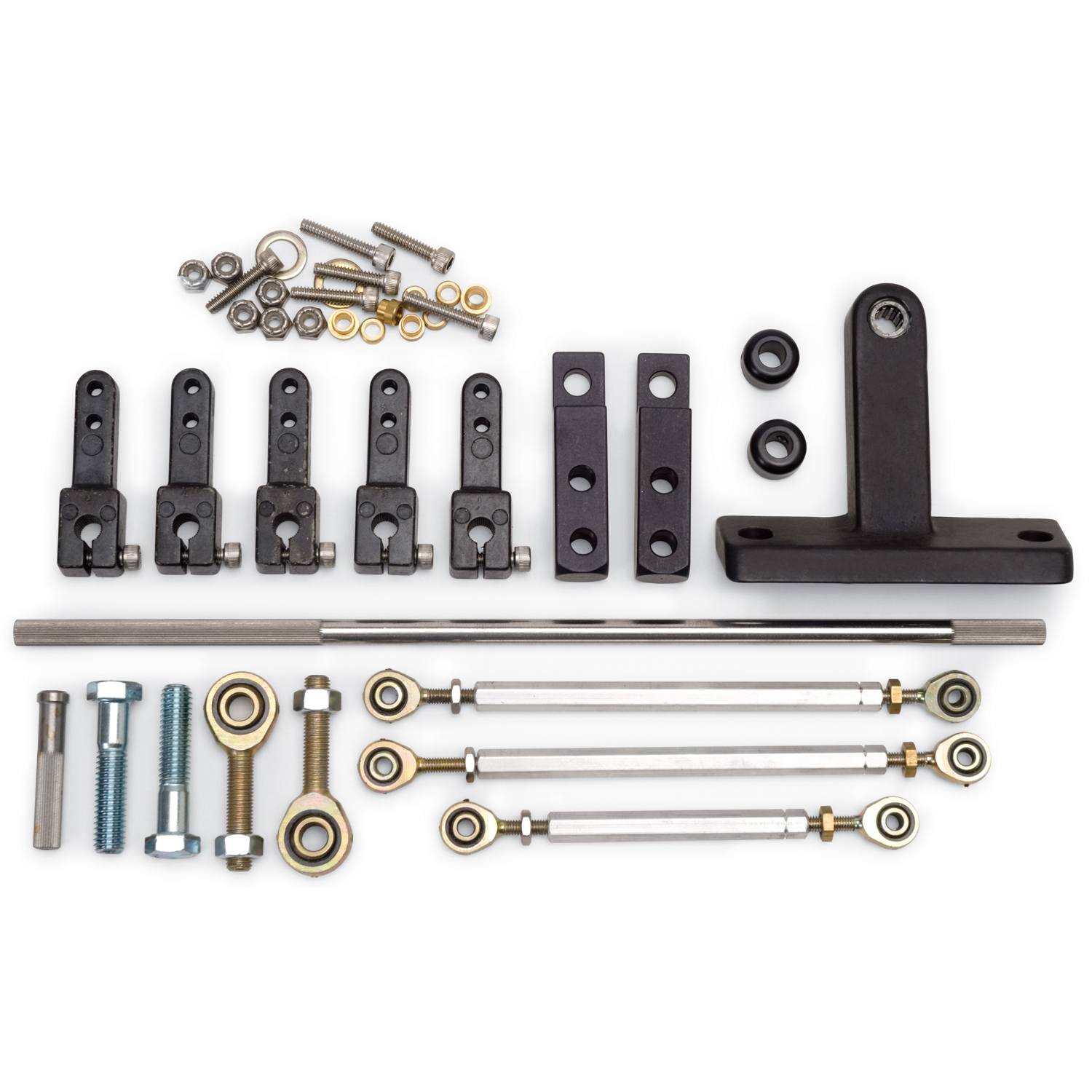 Edelbrock 7077 Side-Mount Throttle Linkage For B/B Chevy #7075 Victor 2-R Manifold