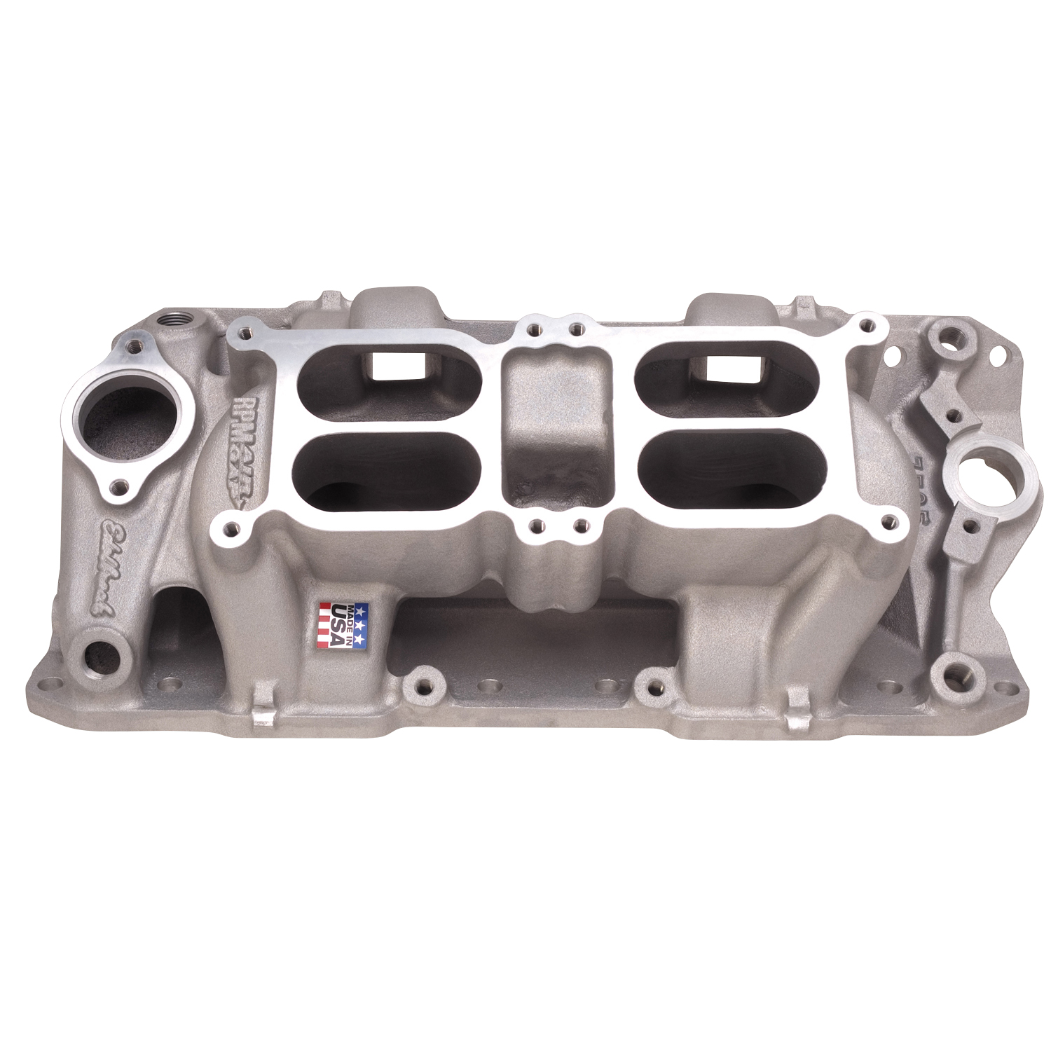 Edelbrock 7525 Performer RPM AIR-Gap Small Block Chevy Dual-Quad Intake Manifold