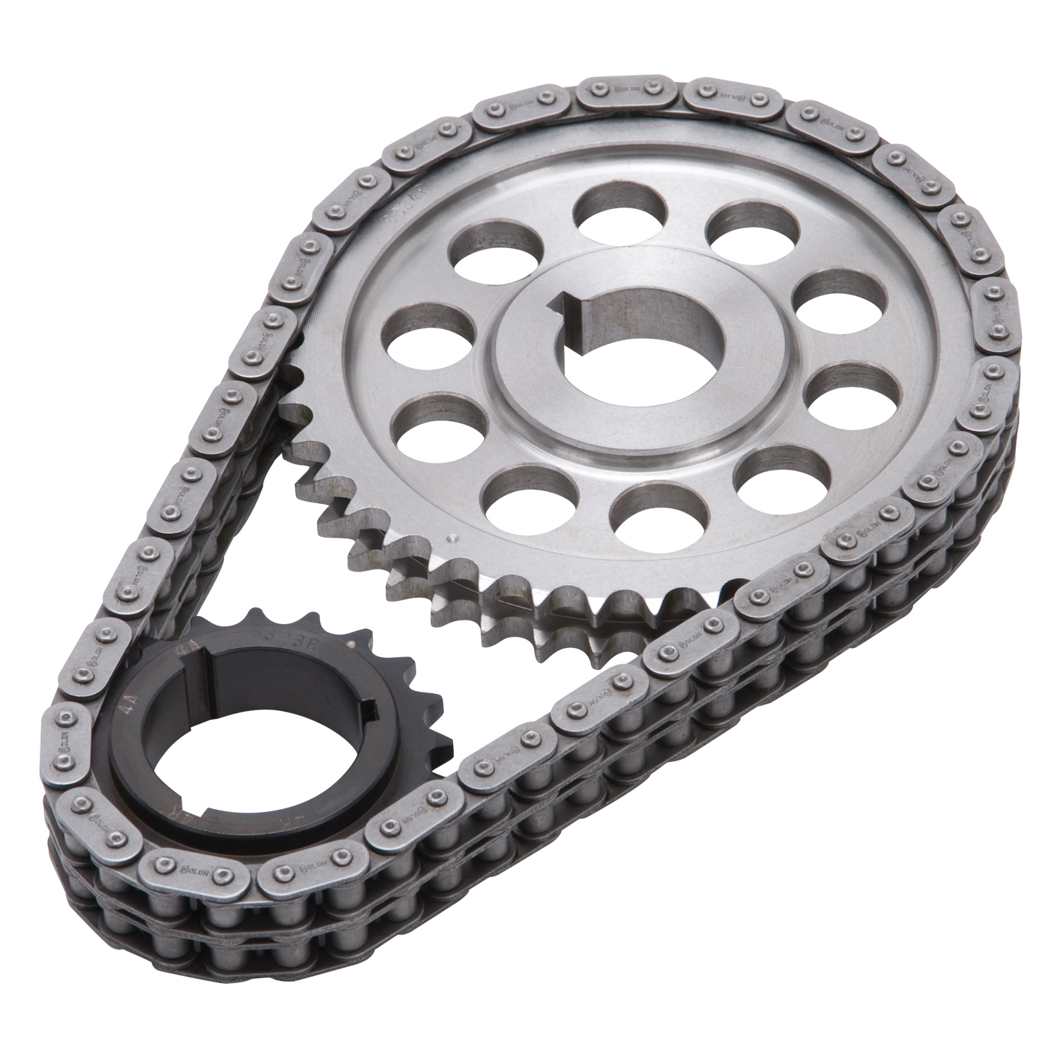 Edelbrock 7828 Performer-Link Adjustable True-Roller Timing Chain Set