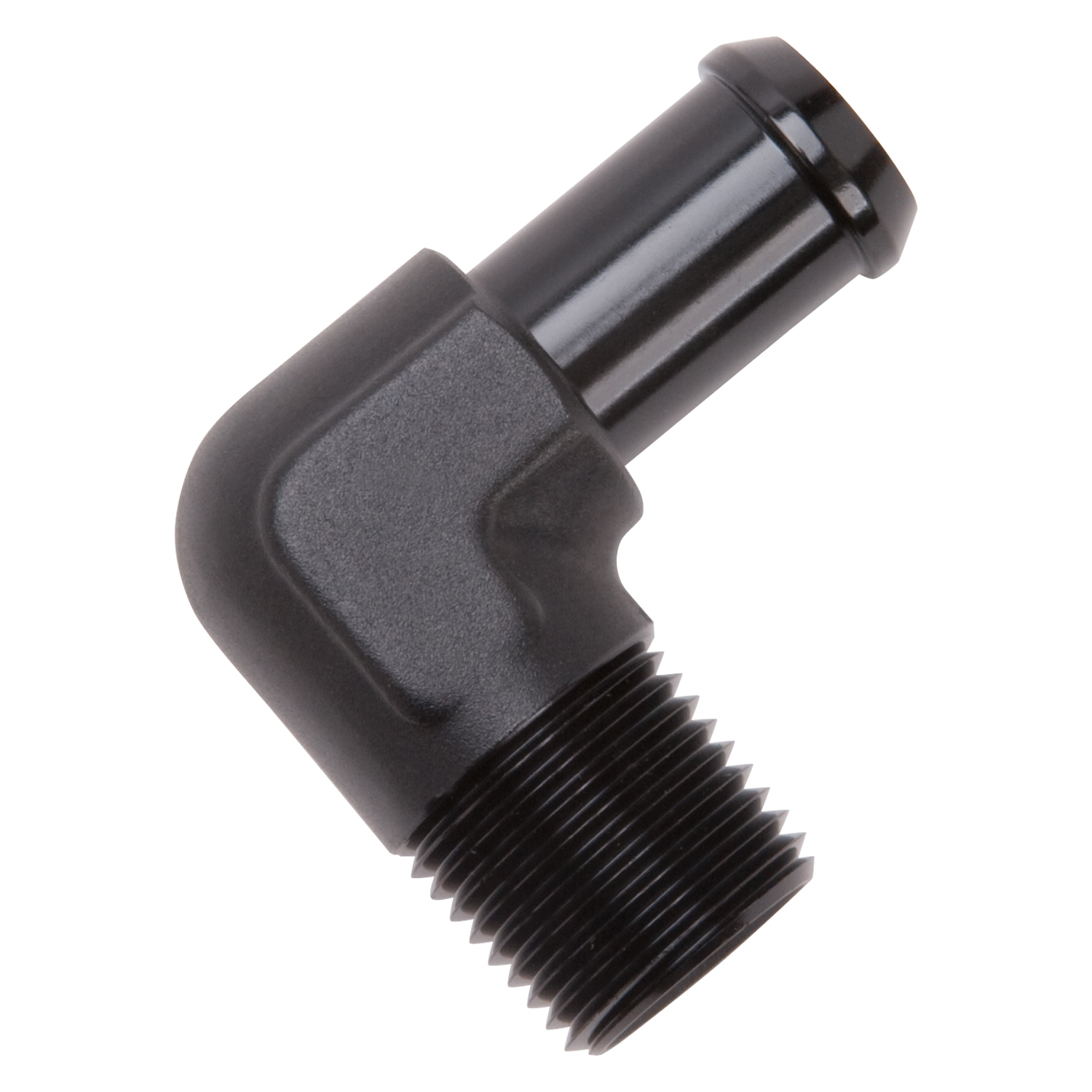 Edelbrock 8178 Heater Hose End Fitting - 90Â° With 1/2\" NPT And 5/8\" Barb.