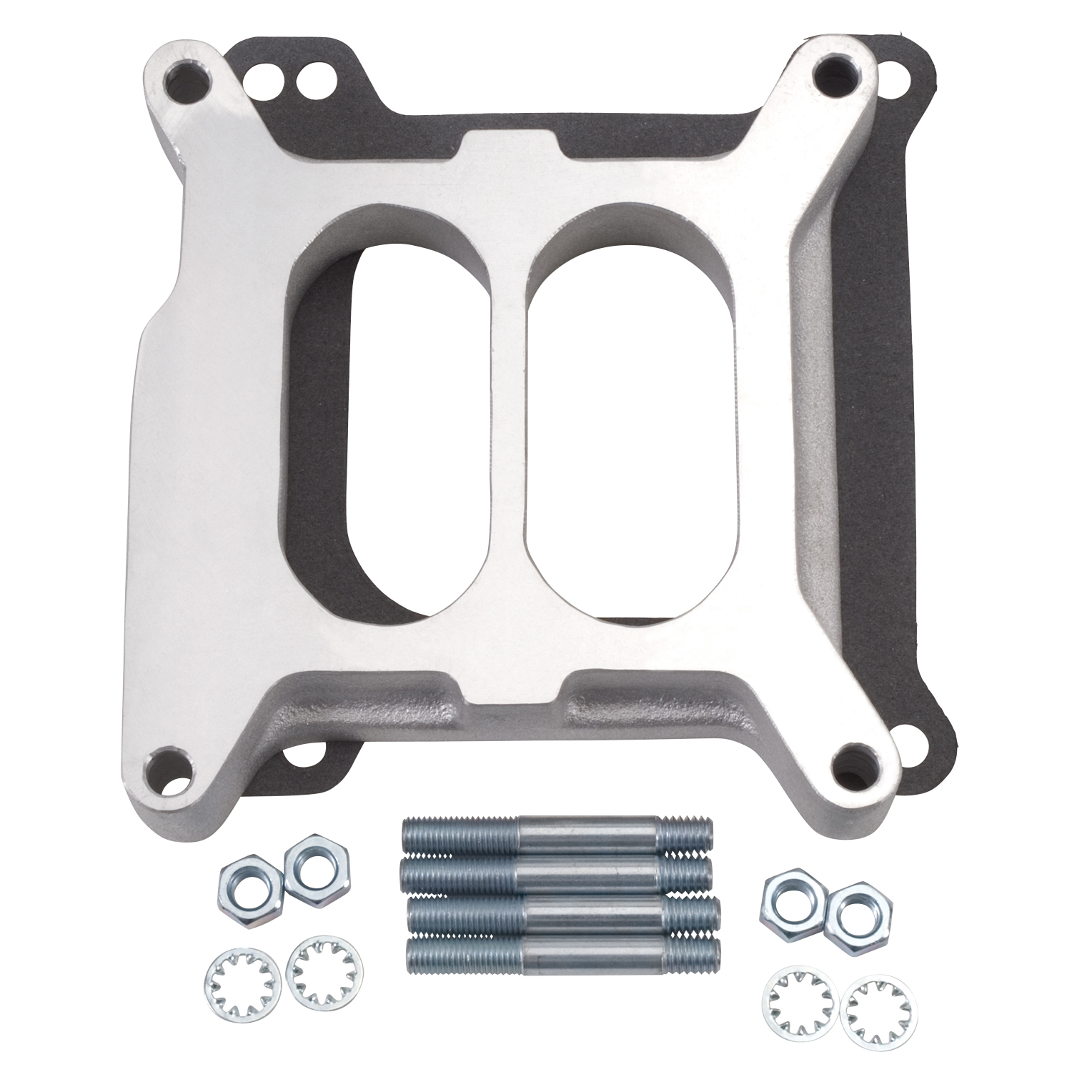 Edelbrock 8714 Carburetor Spacer #8714 Divided Center 1in Thick For 2-Plane Manifolds