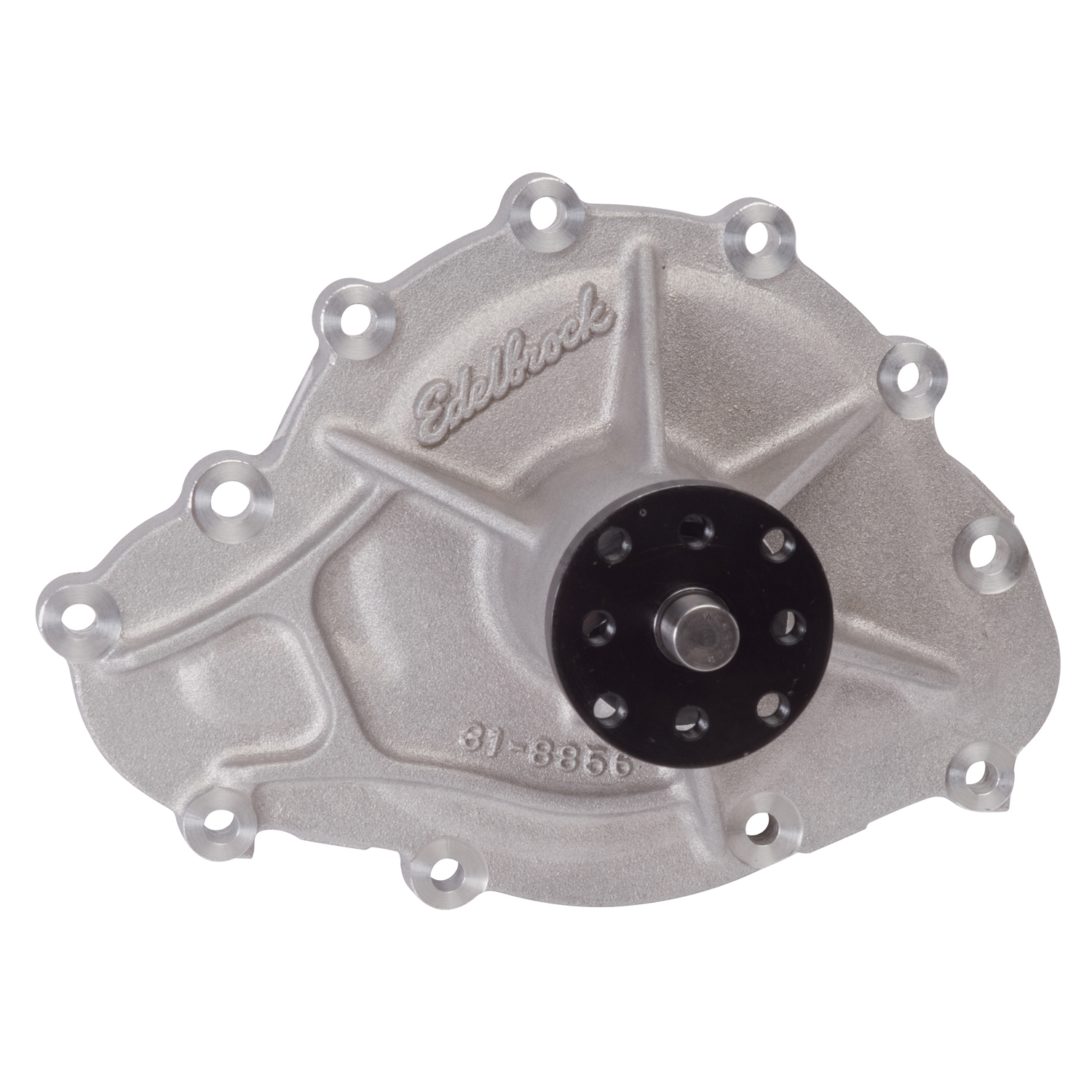 Edelbrock 8856 Water Pump For Pontiac, Standard Rotation In Satin Finish