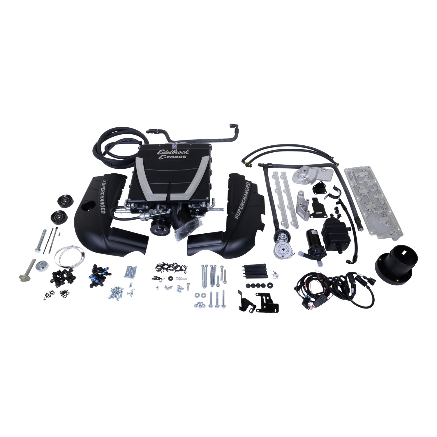 Edelbrock 15440 E-Force Universal Supercharger For LS2 W/Corvette Belt Offset