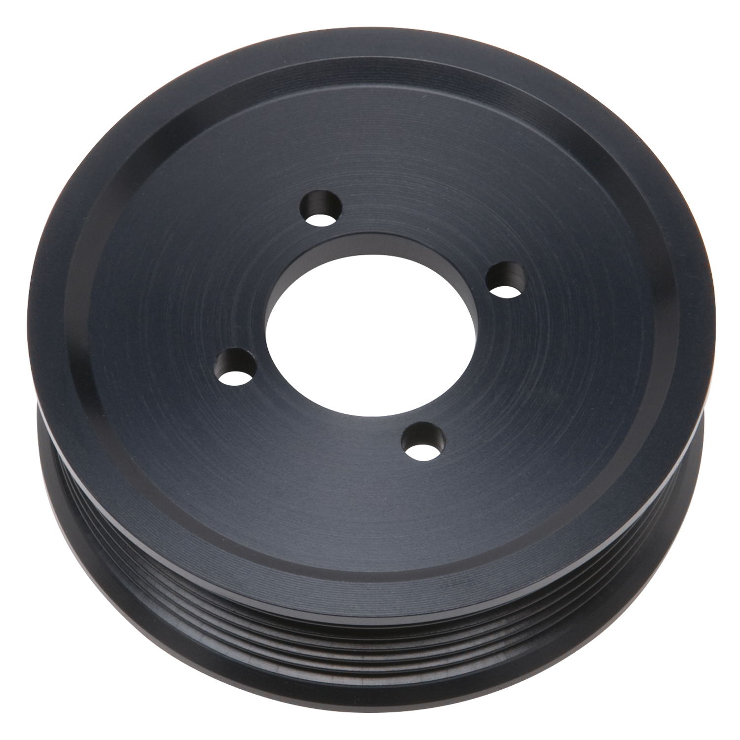 Edelbrock 15824 3.875\" 6-Rib E-Force S/C Pulley In Black Finish For Stage 3 - Pro Tuner System
