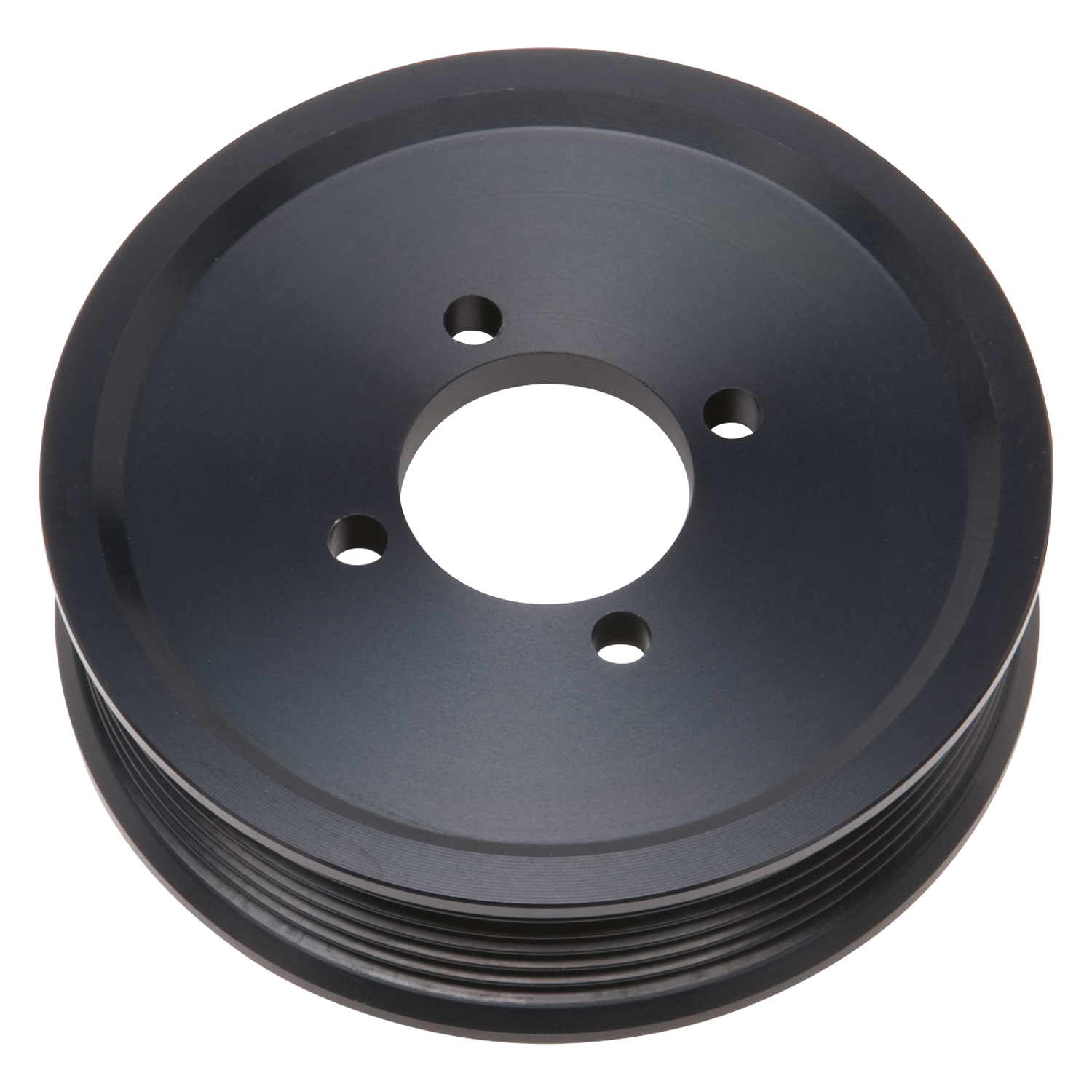 Edelbrock 15826 4.125\" 6-Rib E-Force S/C Pulley In Black Finish For Stage 3 - Pro Tuner System